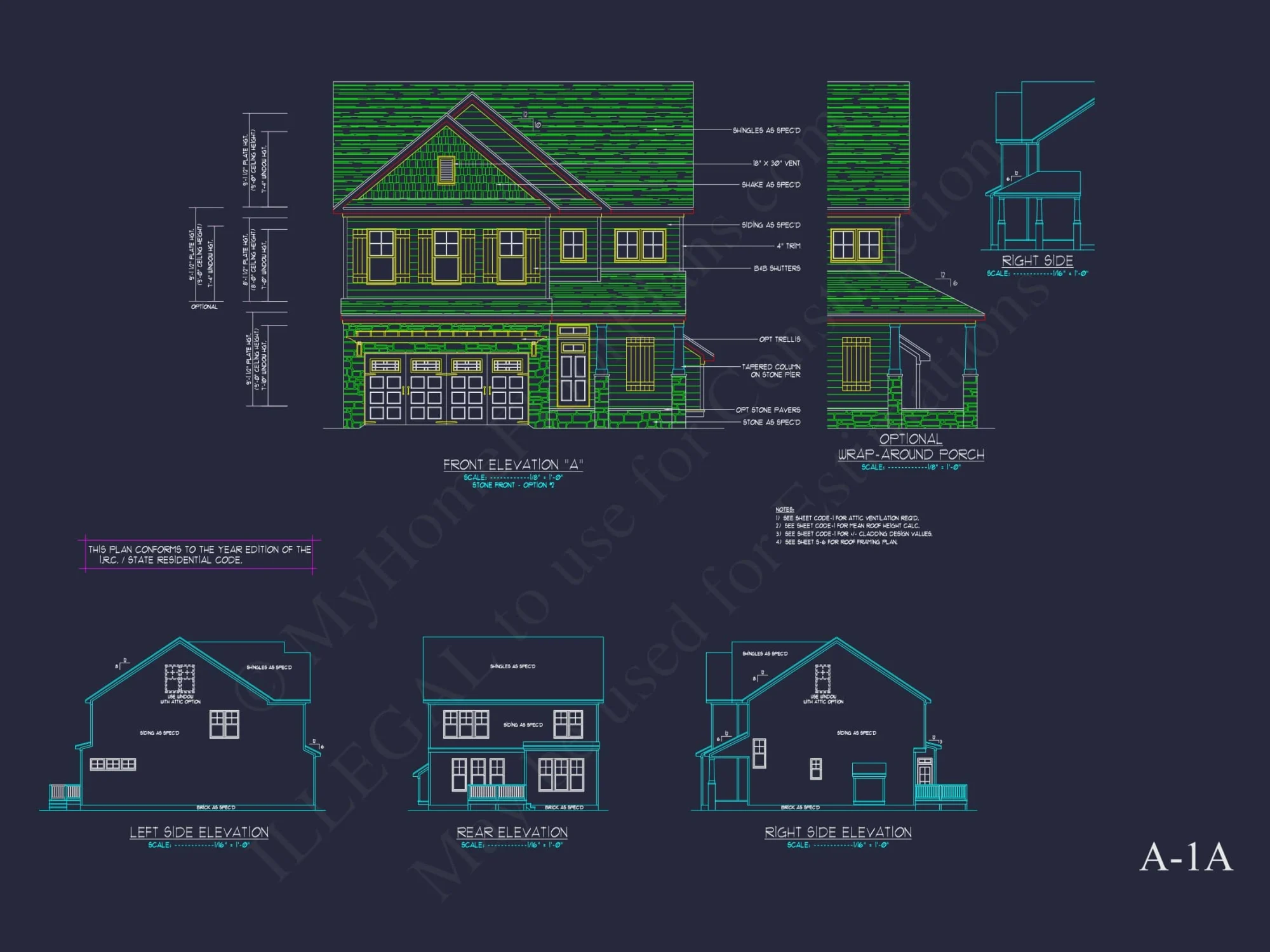 Modern Suburban house Plan with Detailed Floor Blueprint CAD