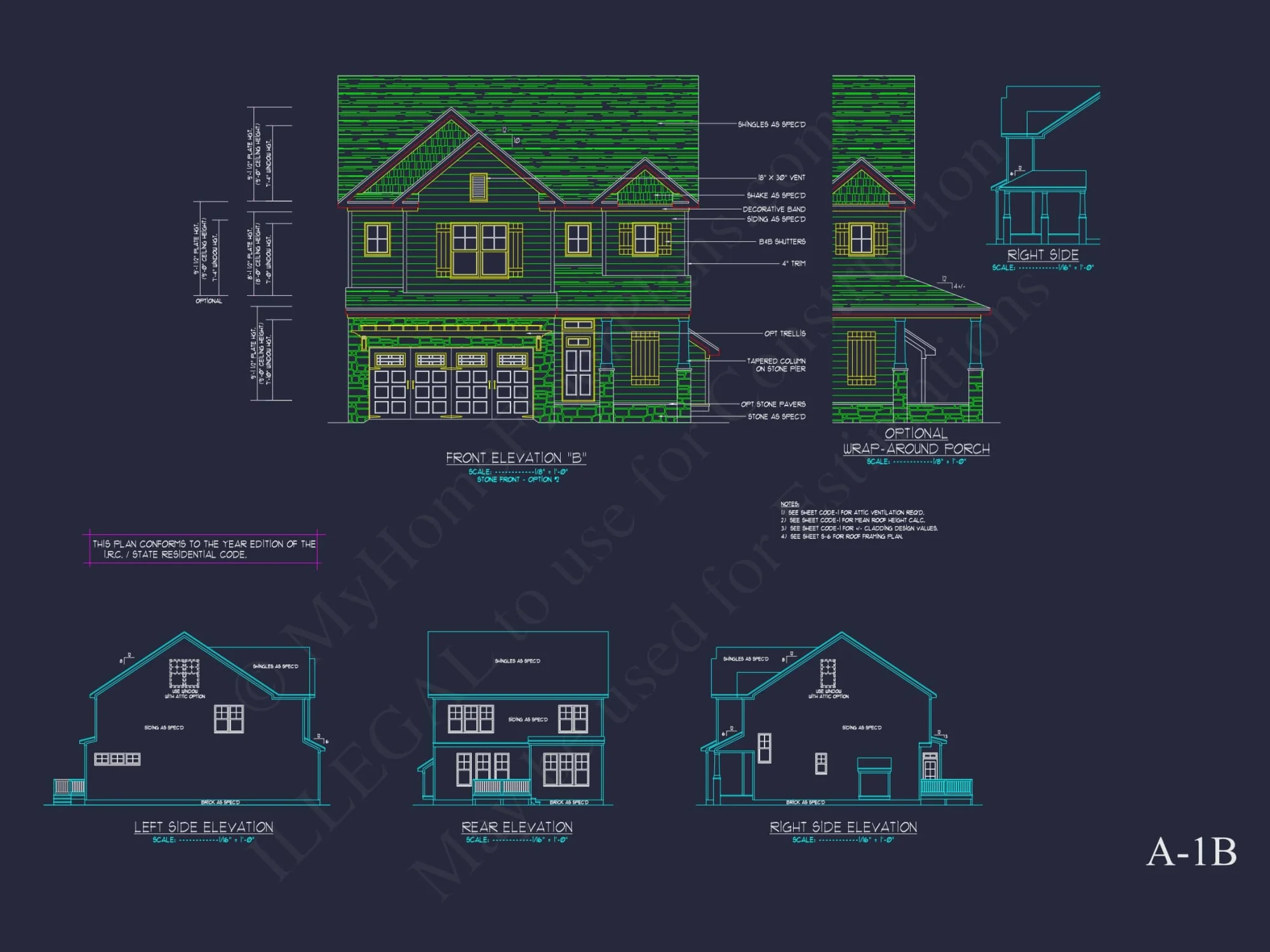 Modern Suburban house Plan with Detailed Floor Blueprint CAD