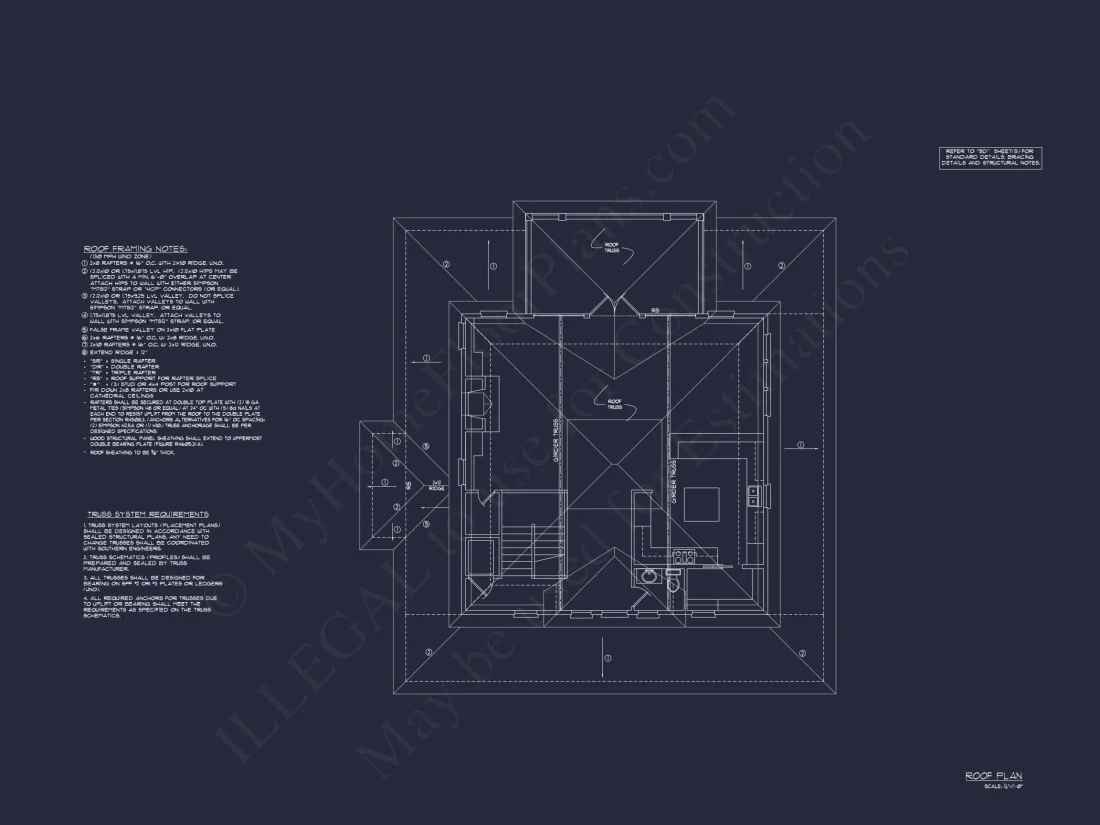 Beach house Floor Plan With Detached Garage and Living Space