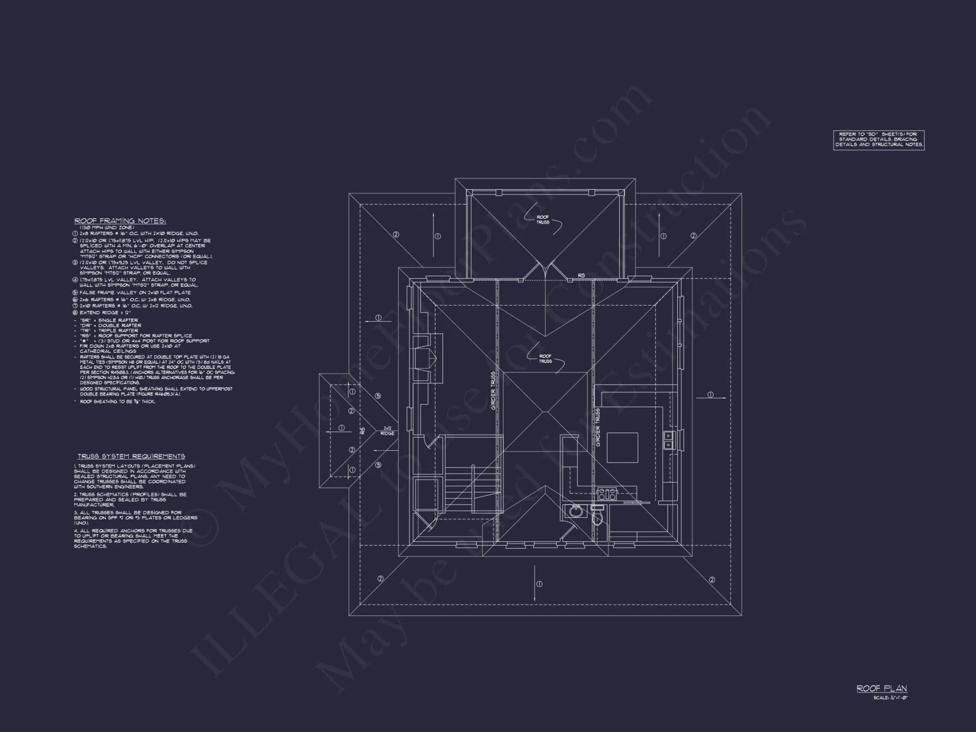 Beach house Floor Plan With Detached Garage and Living Space