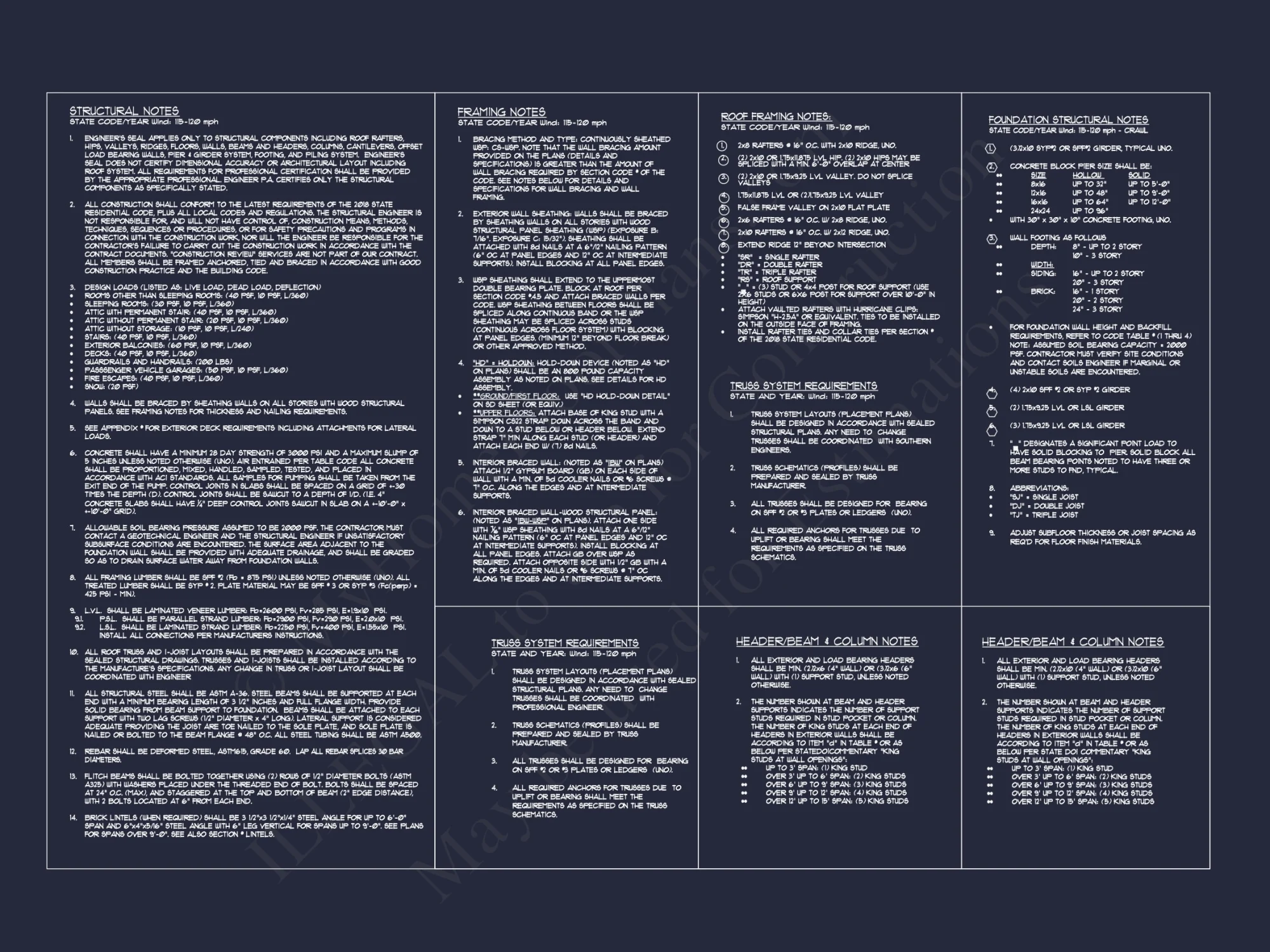 3.5-Story Colonial Farmhouse Blueprint