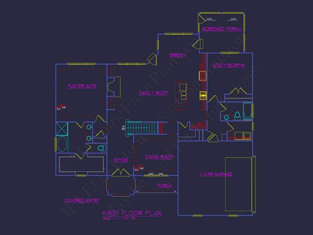 Beautiful 2-Story house Plan with Family-Friendly Floor Plan Designs
