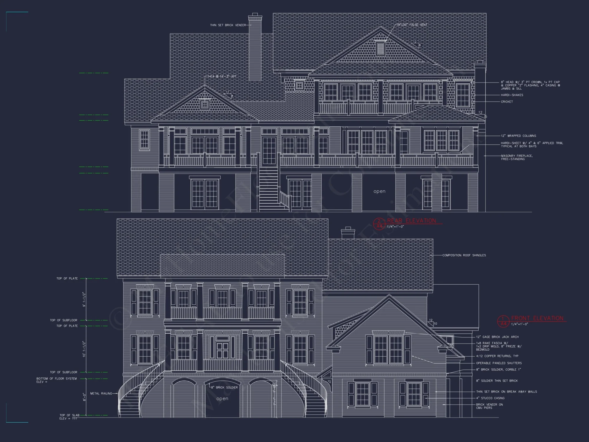 Luxury house Plan with 3 Floors, CAD Blueprints, and Classic Designs