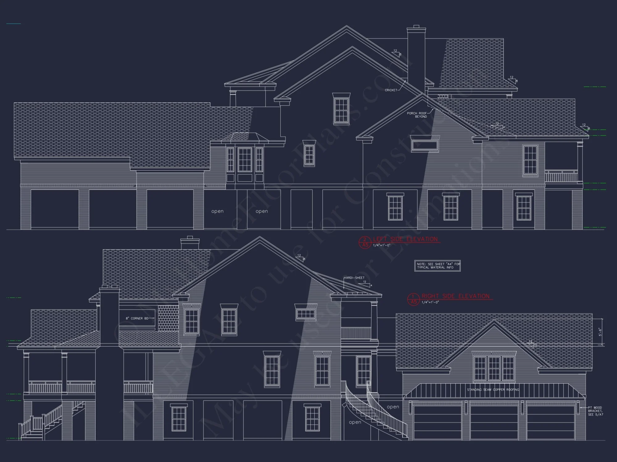 Luxury house Plan with 3 Floors, CAD Blueprints, and Classic Designs
