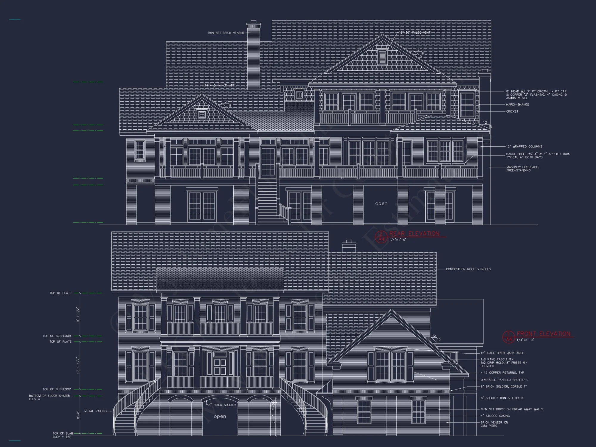Luxury house Plan with 3 Floors, CAD Blueprints, and Classic Designs