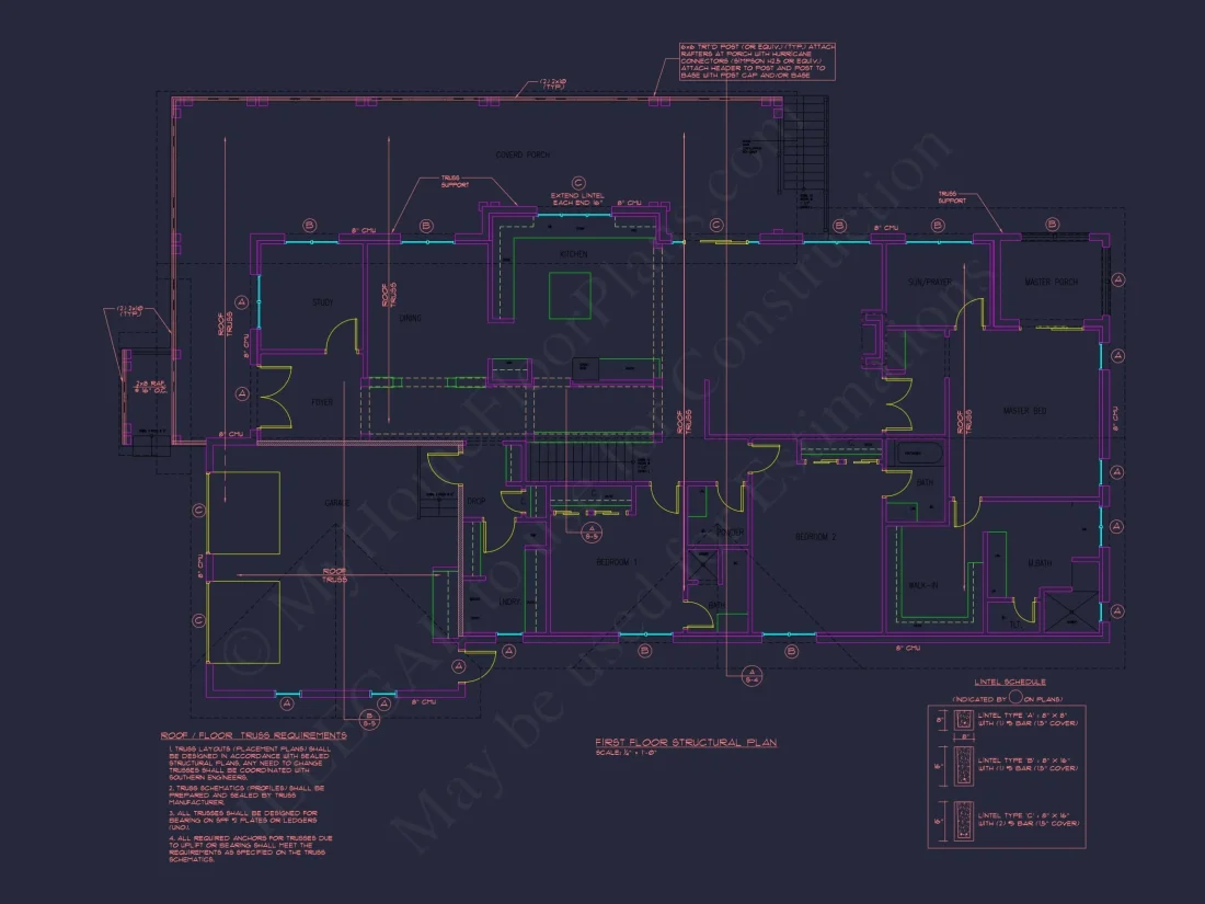 Elegant house Floor Plan in CAD with Blueprint Designs