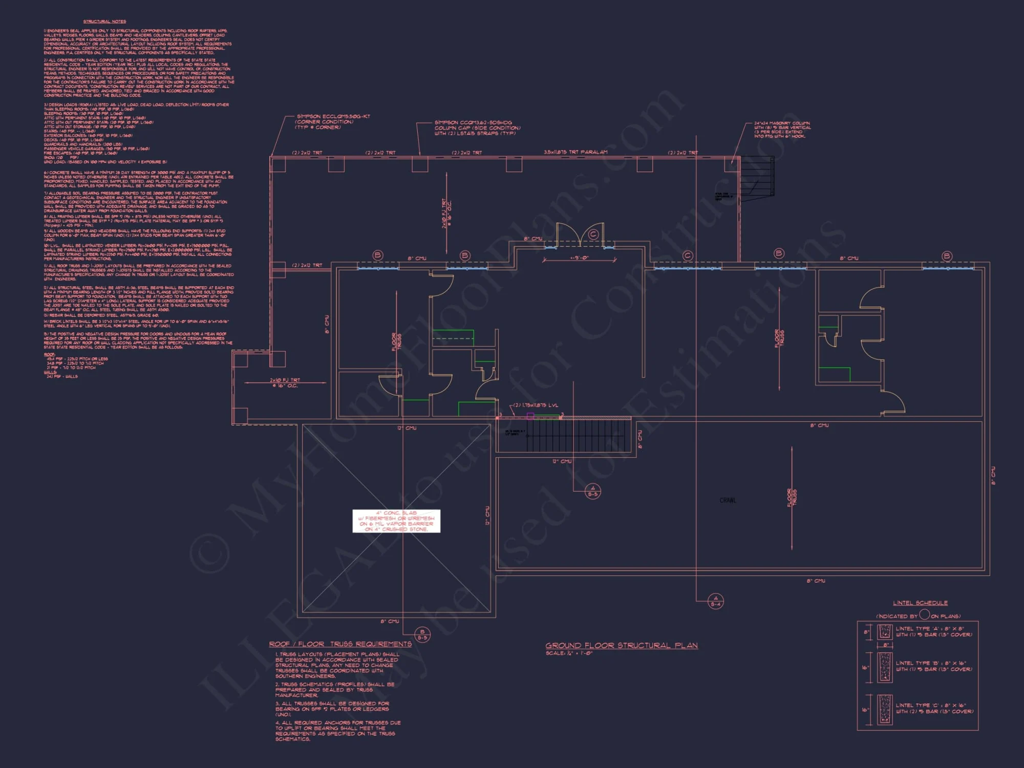 Elegant house Floor Plan in CAD with Blueprint Designs