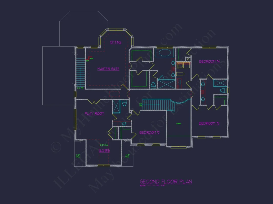 Expansive house Plan with Floor Plans & CAD Designs