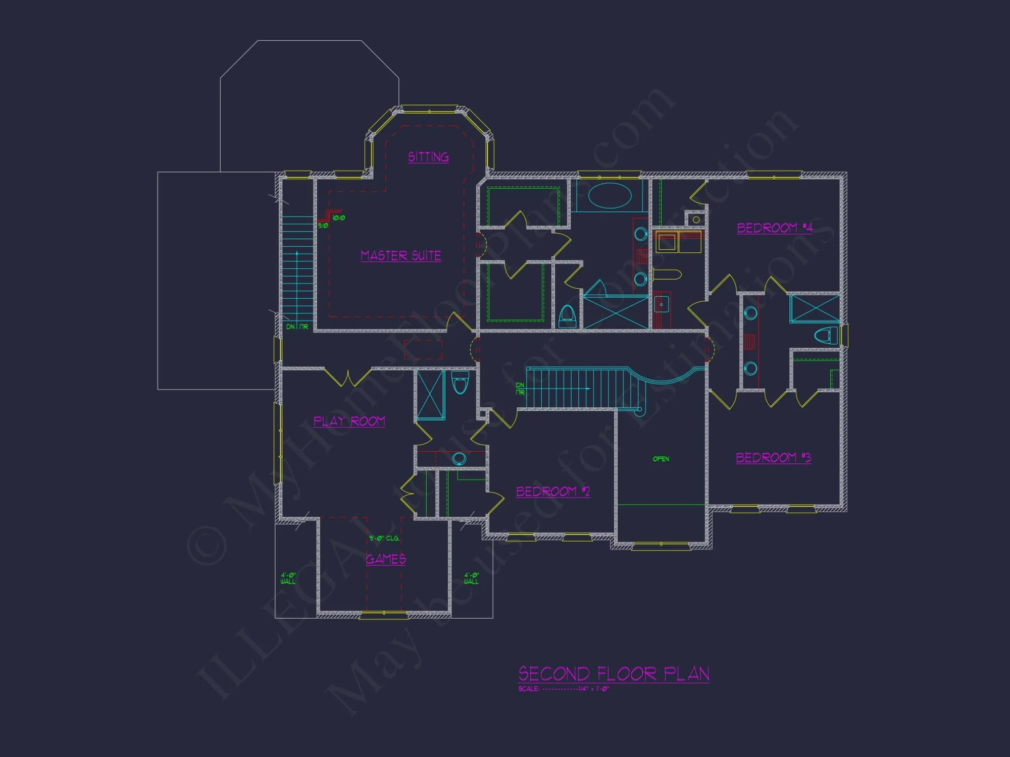 Expansive house Plan with Floor Plans & CAD Designs