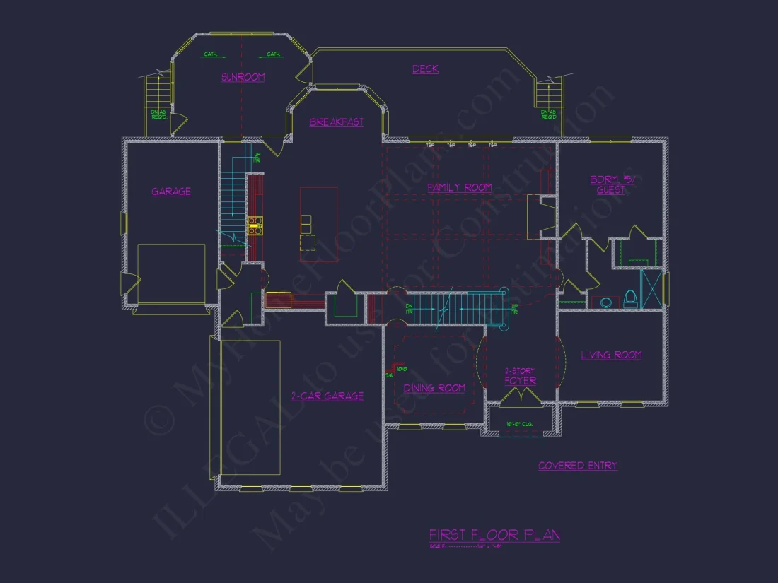 Expansive house Plan with Floor Plans & CAD Designs