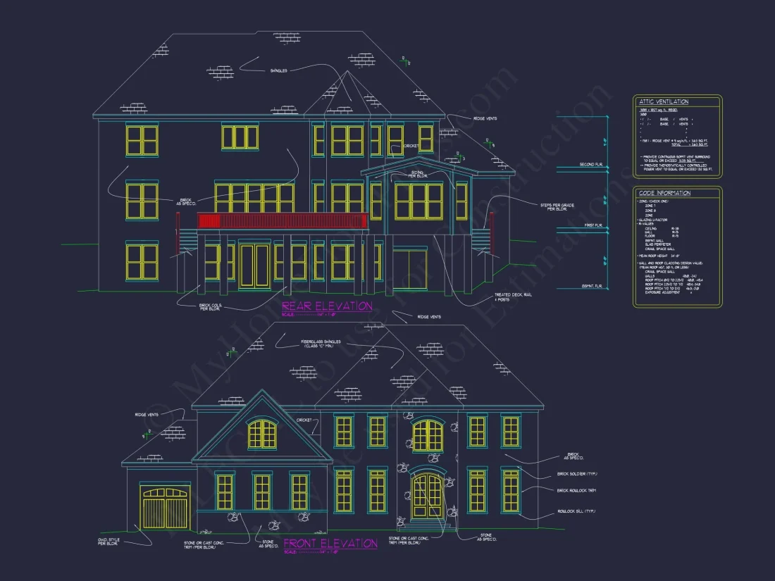 Expansive house Plan with Floor Plans & CAD Designs