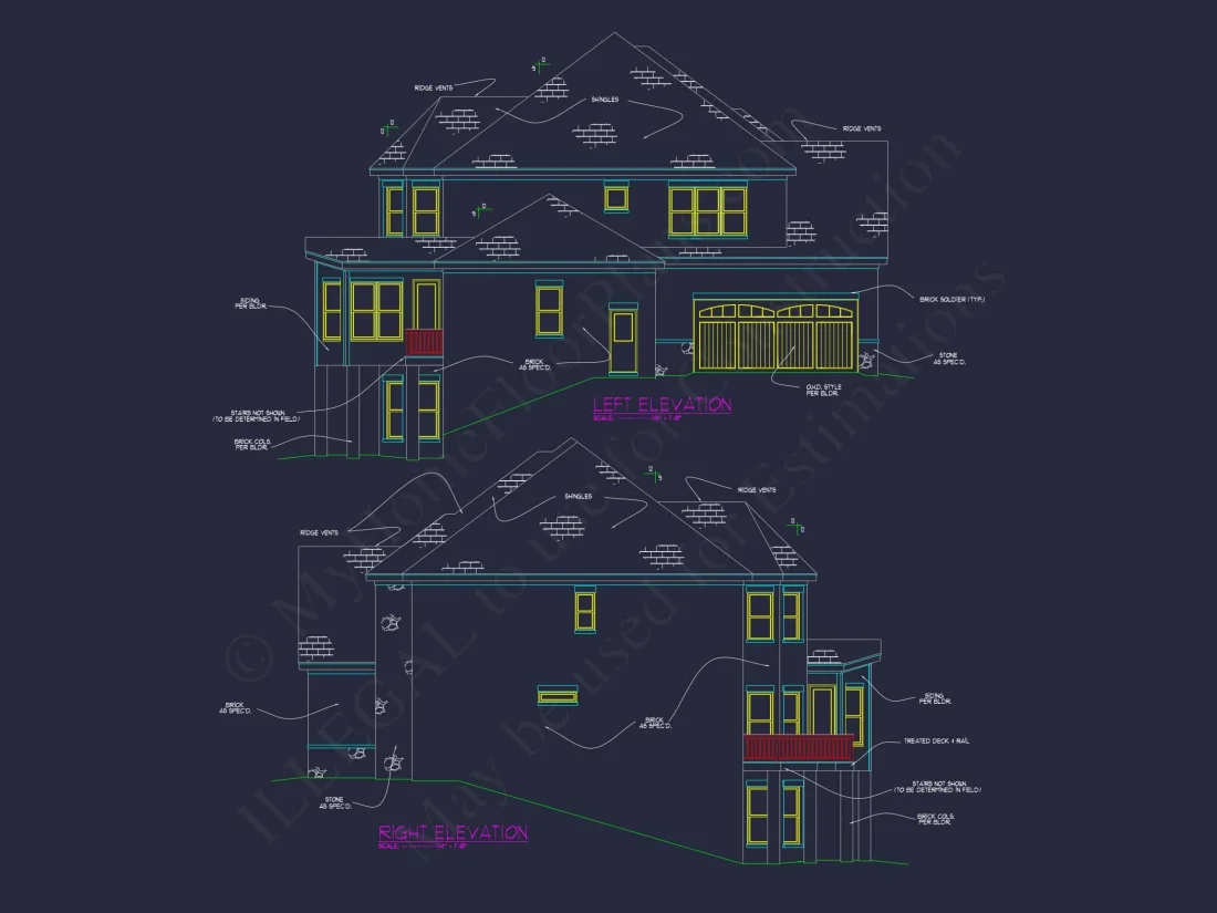 Expansive house Plan with Floor Plans & CAD Designs