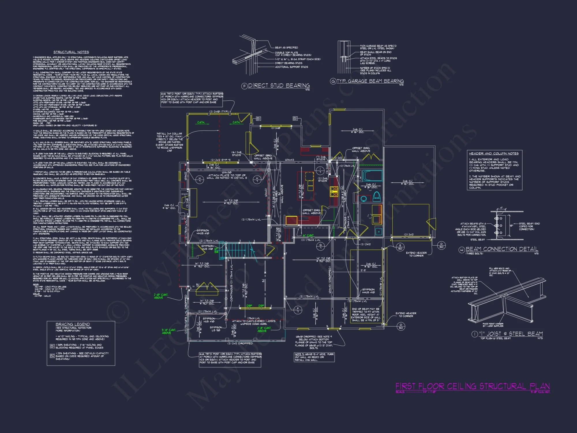 Elegant house Plan with 3D CAD Blueprint and Craft Designs