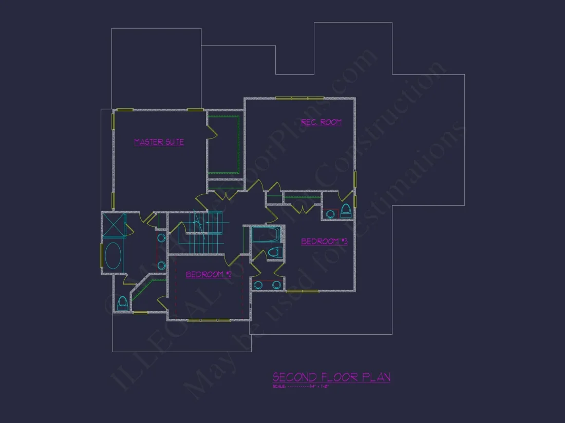 Elegant house Plan with 3D CAD Blueprint and Craft Designs