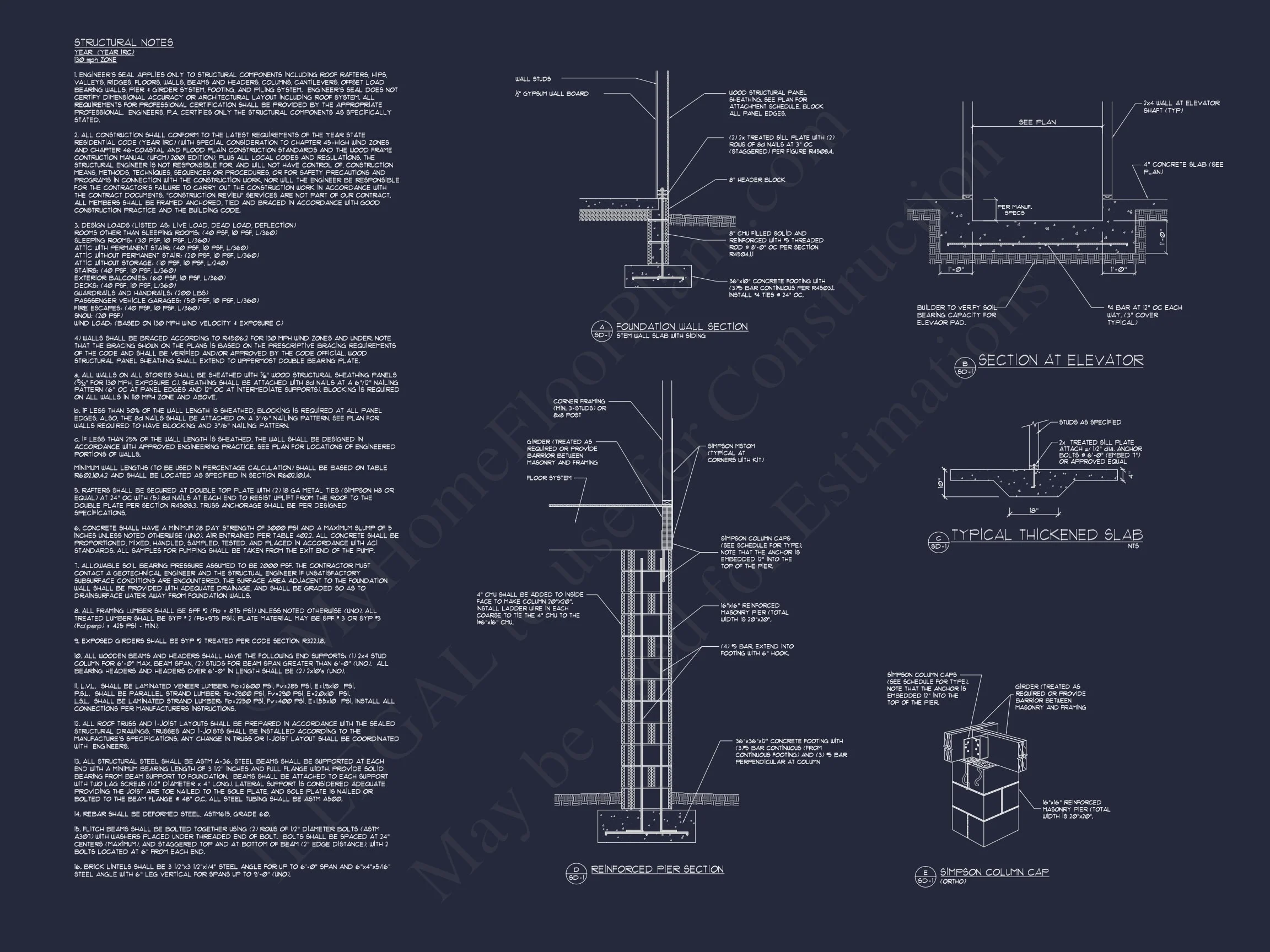 Elegant house Plan with CAD Designs & Blueprint Details