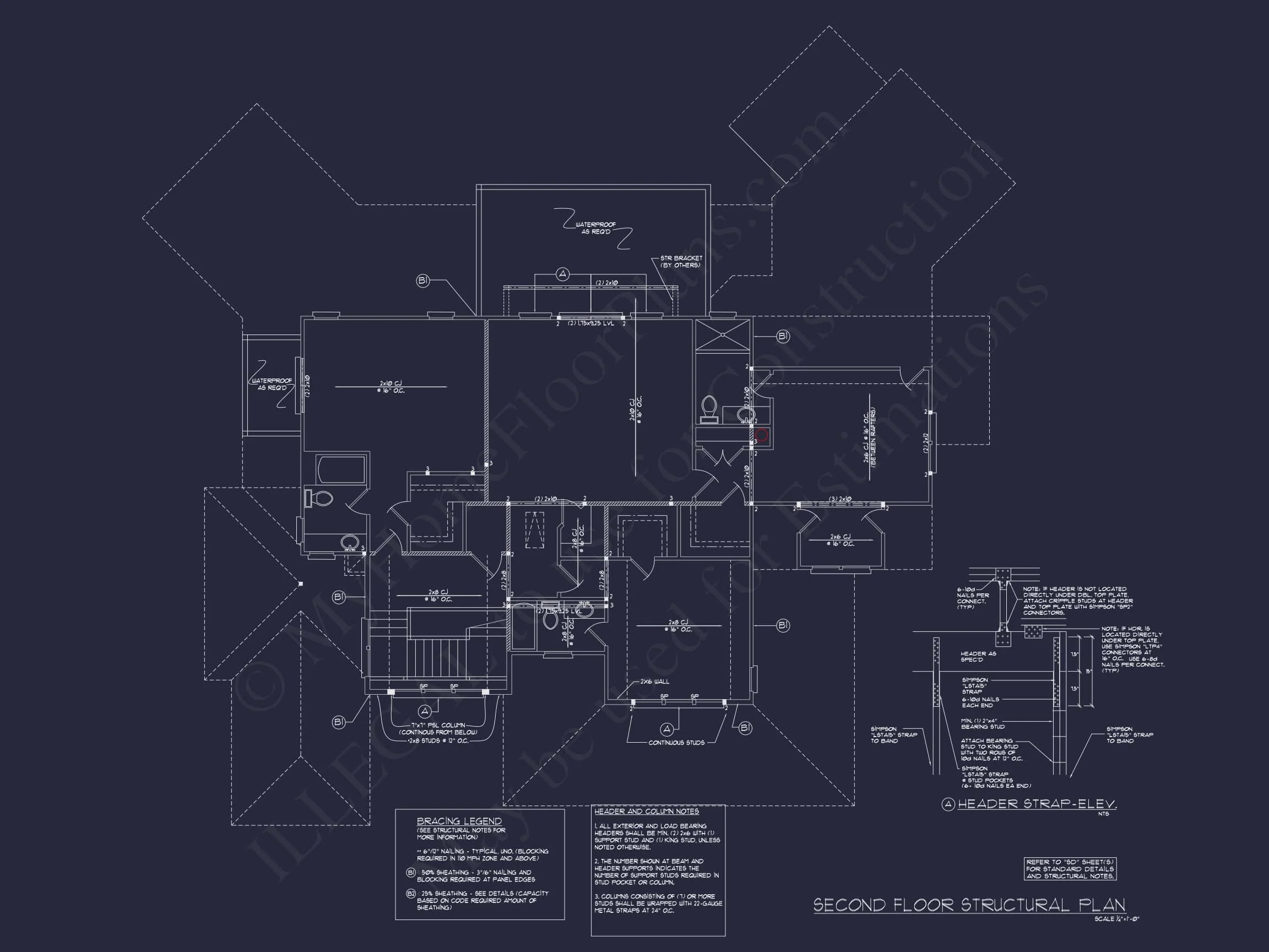 Elegant house Plan with CAD Designs & Blueprint Details