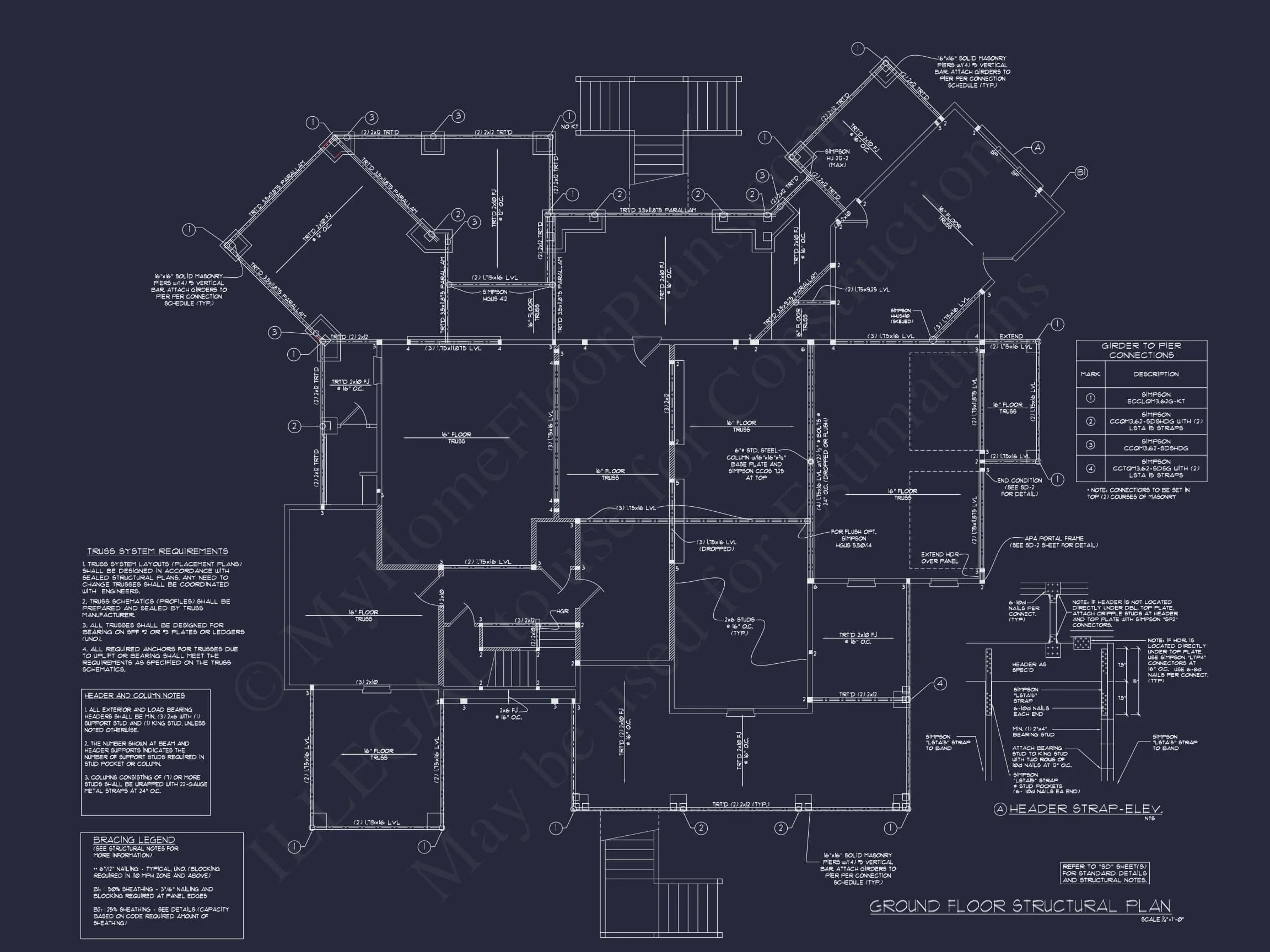 Elegant house Plan with CAD Designs & Blueprint Details