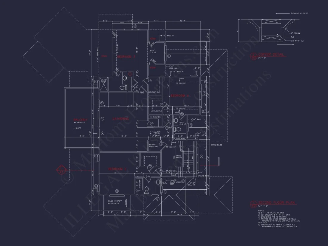 Elegant house Plan with CAD Designs & Blueprint Details