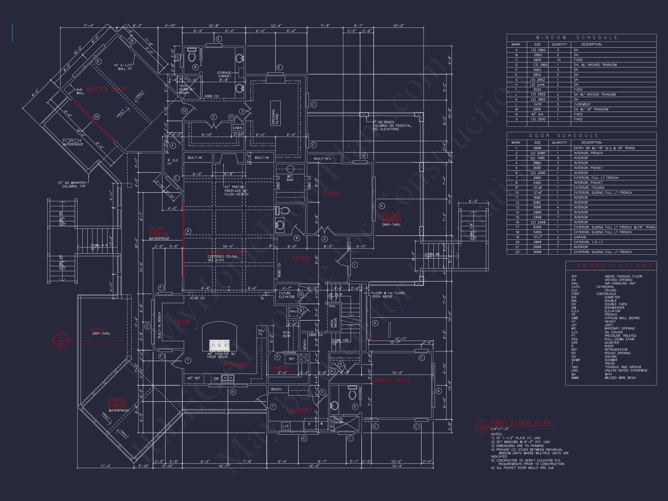 Elegant house Plan with CAD Designs & Blueprint Details
