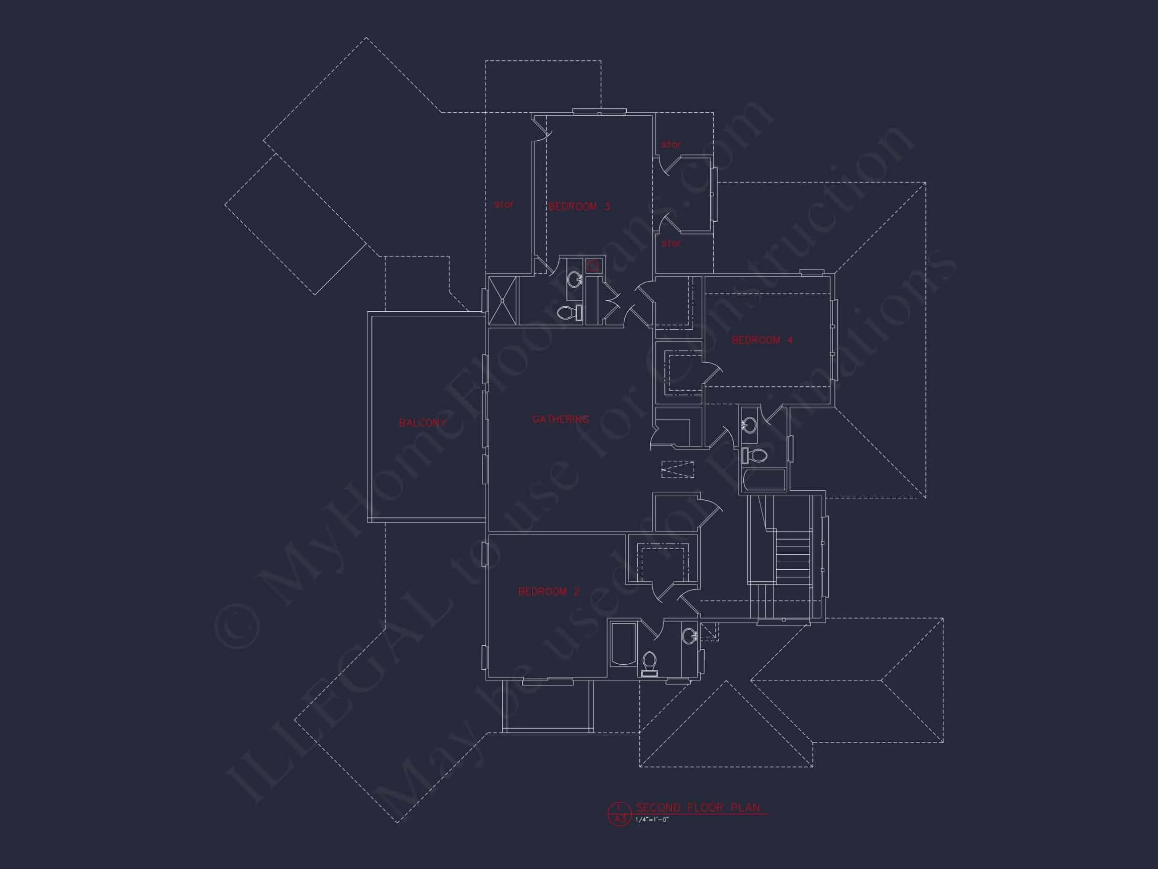 Elegant house Plan with CAD Designs & Blueprint Details
