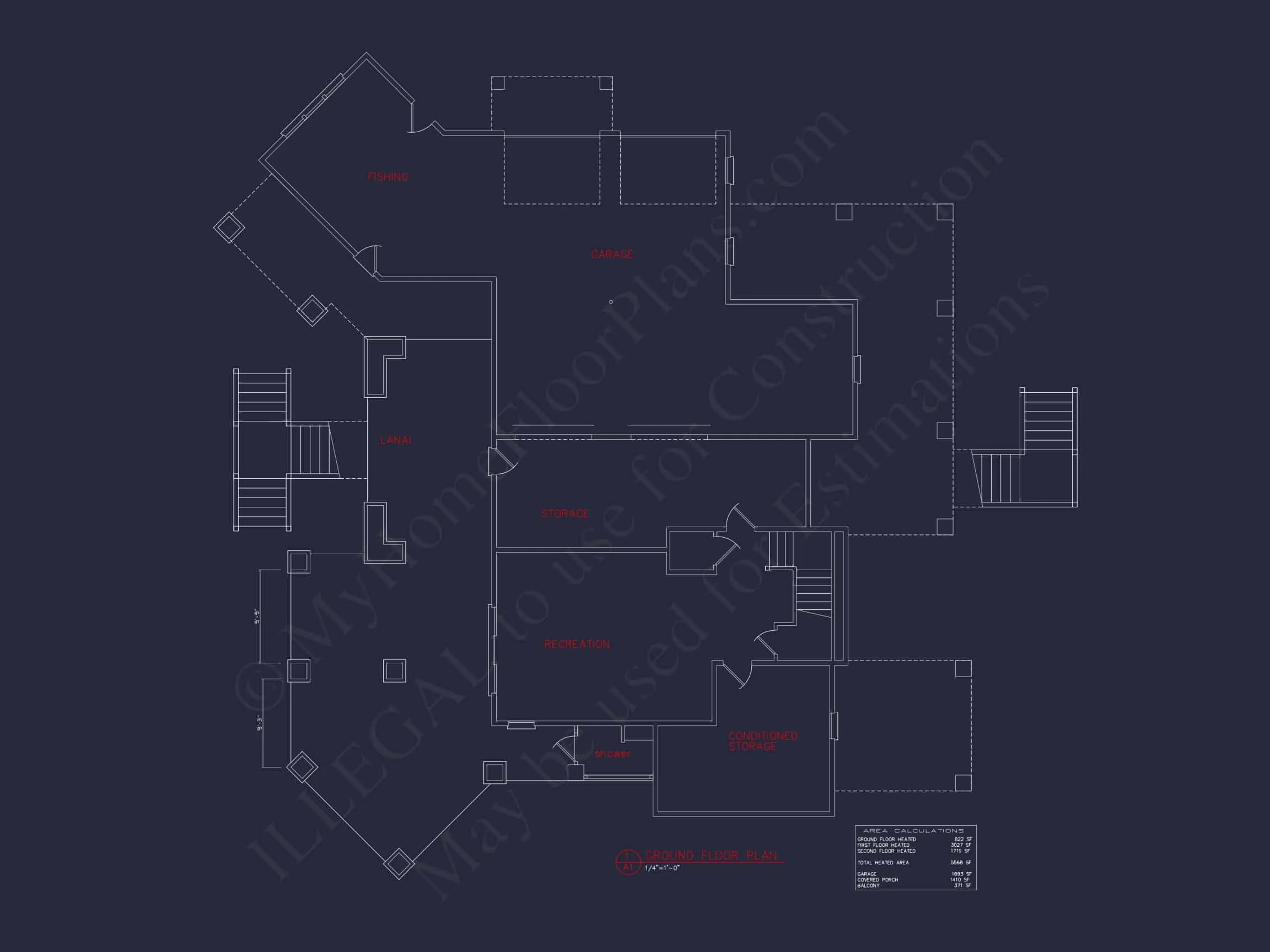 Elegant house Plan with CAD Designs & Blueprint Details