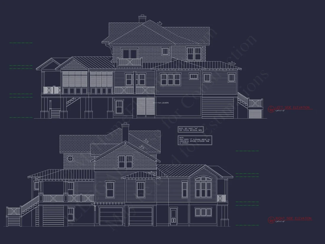 Elegant house Plan with CAD Designs & Blueprint Details