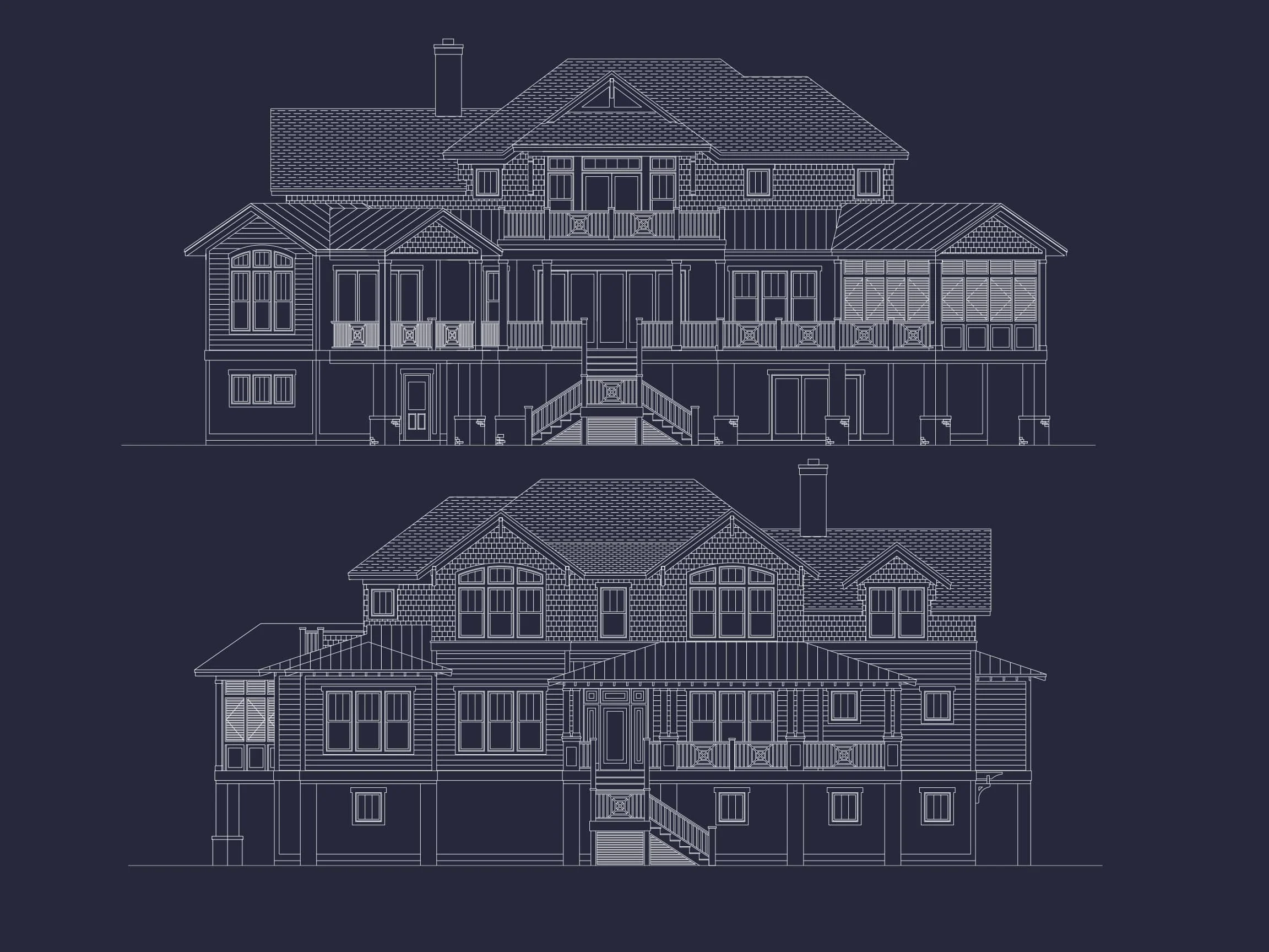 Elegant house Plan with CAD Designs & Blueprint Details