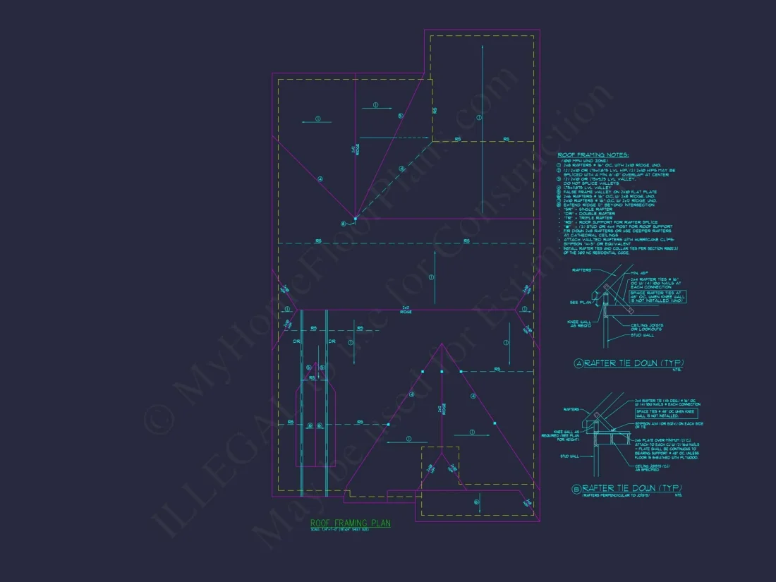 Beautiful house Floor Plan with CAD Blueprint and Designs