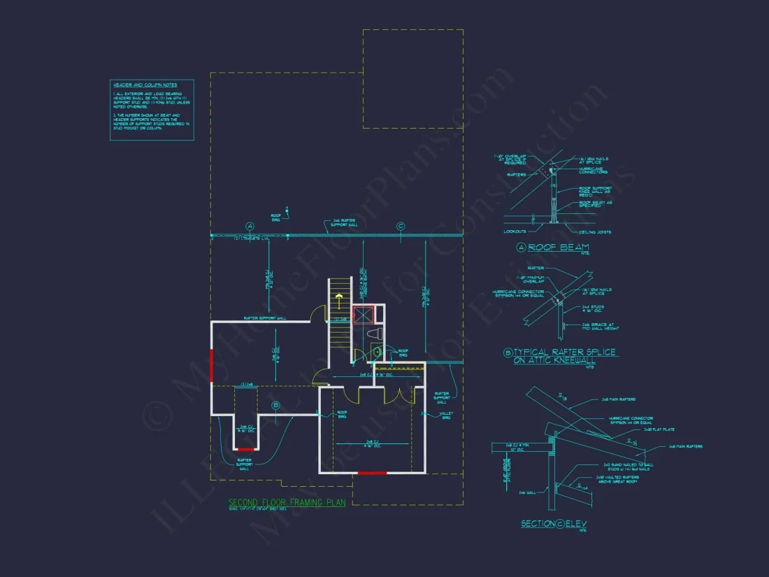 Beautiful house Floor Plan with CAD Blueprint and Designs