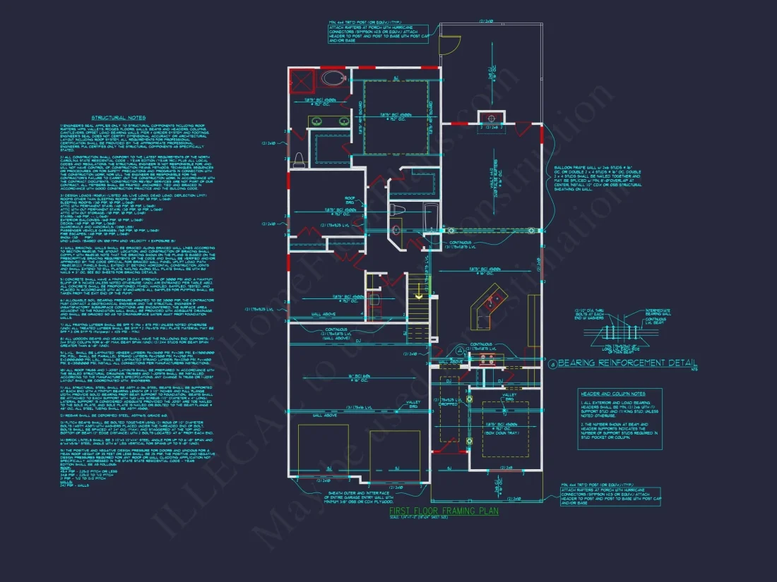 Beautiful house Floor Plan with CAD Blueprint and Designs