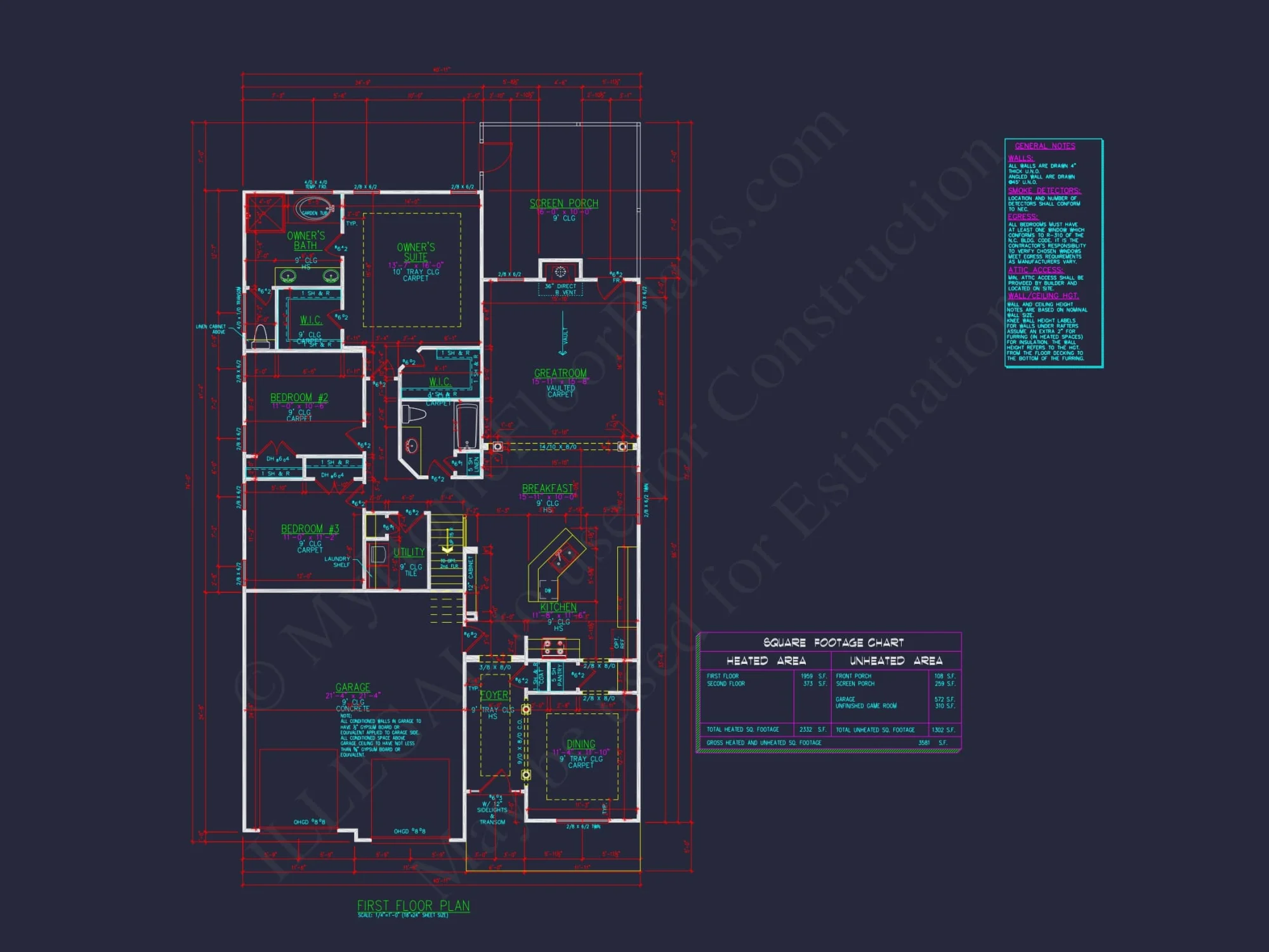 Beautiful house Floor Plan with CAD Blueprint and Designs
