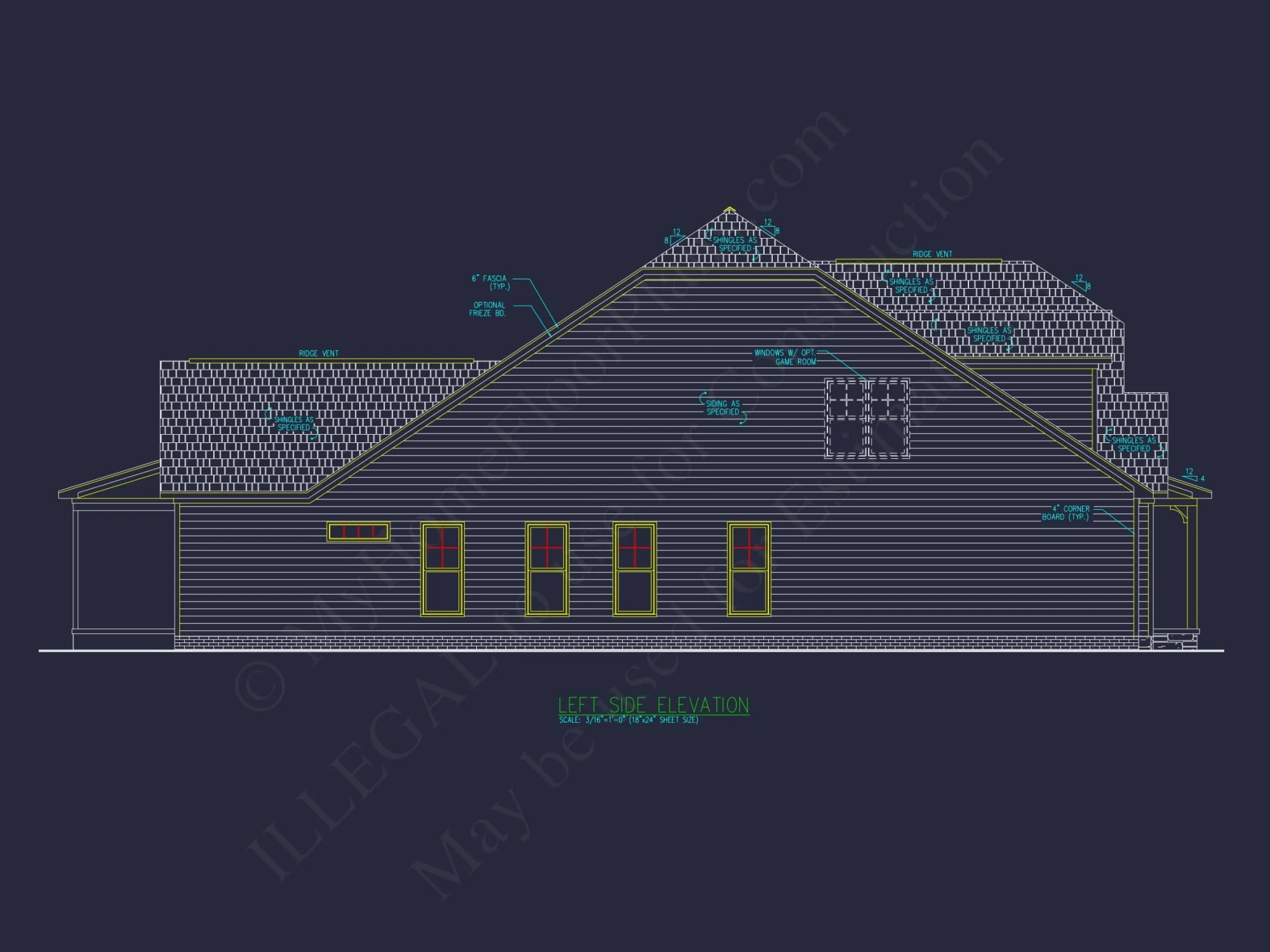 Beautiful house Floor Plan with CAD Blueprint and Designs