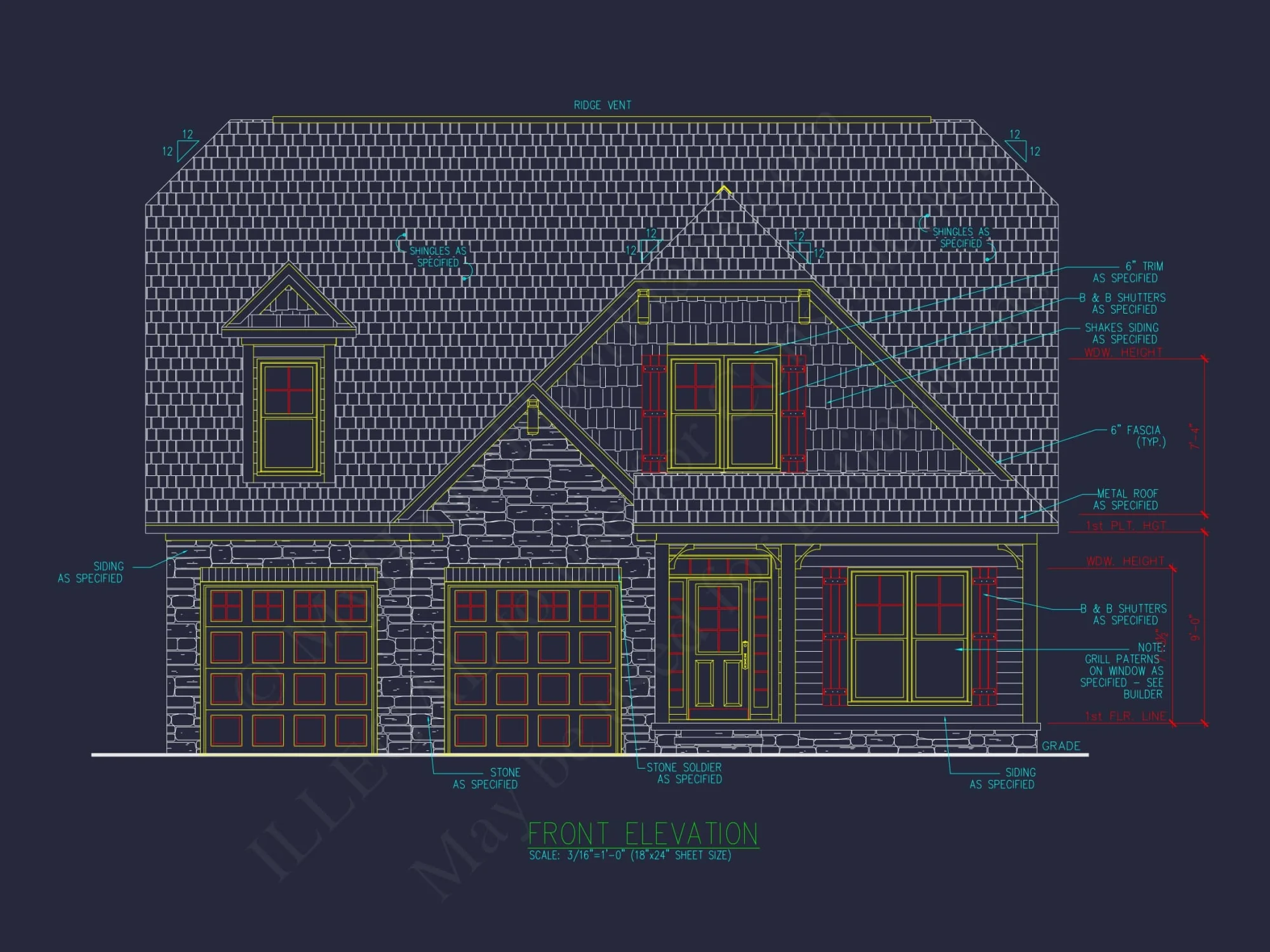 Beautiful house Floor Plan with CAD Blueprint and Designs