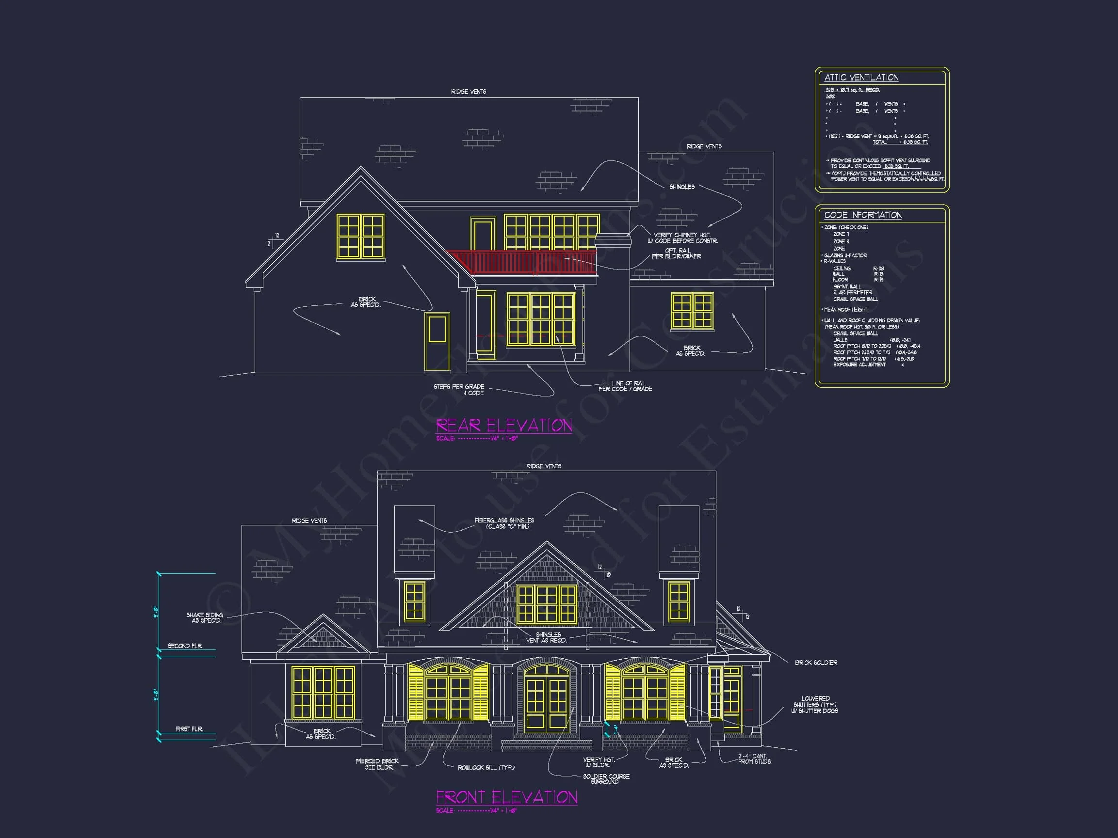Custom house Plan with 4 Bedrooms, CAD Blueprints & Designs