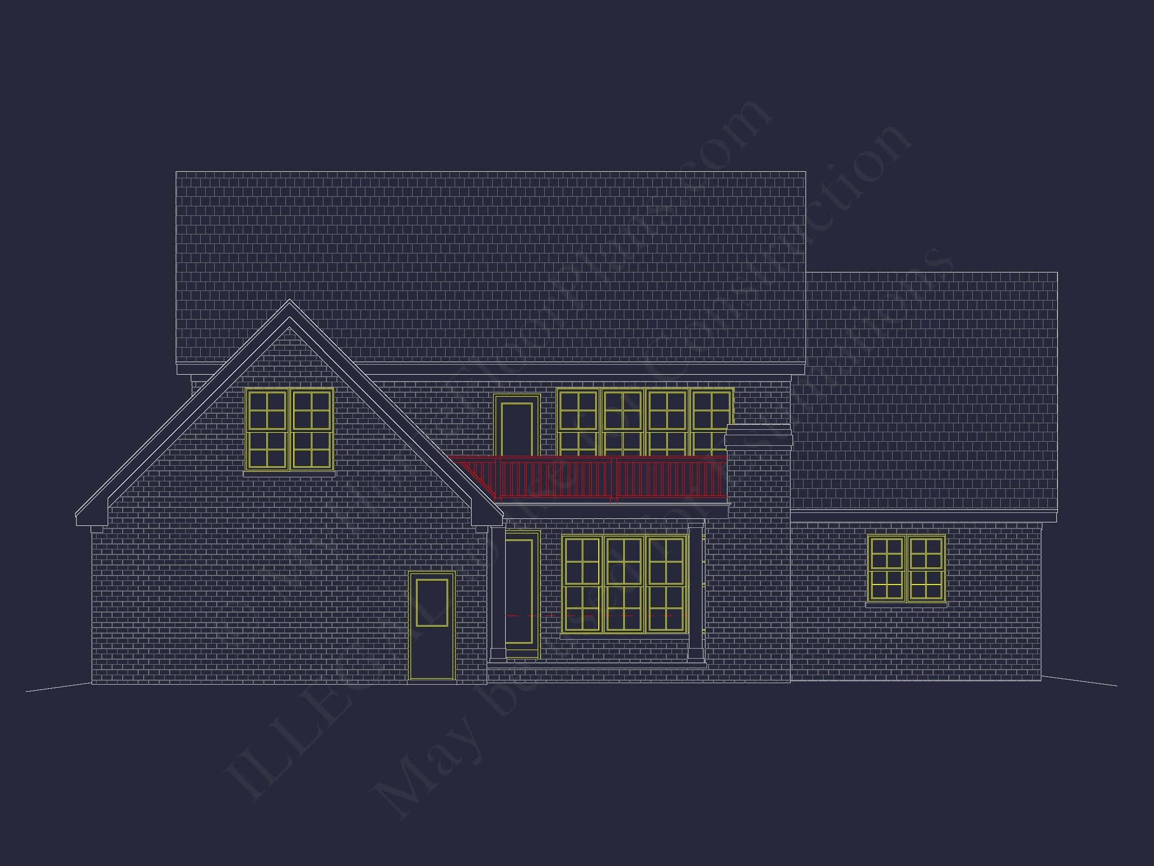 Custom house Plan with 4 Bedrooms, CAD Blueprints & Designs