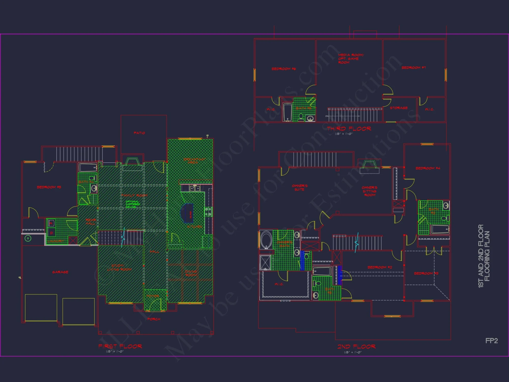 Luxury house Plan with Modern CAD Blueprints & Stylish Designs