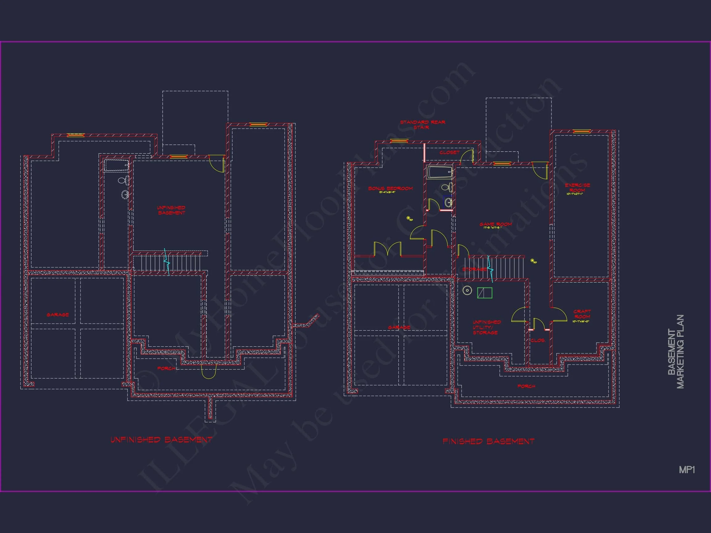 12-2604 HOUSE PLAN - Luxury House Plan with Modern CAD Blueprints & Stylish Designs 17 Luxury house Plan with Modern CAD Blueprints & Stylish Designs