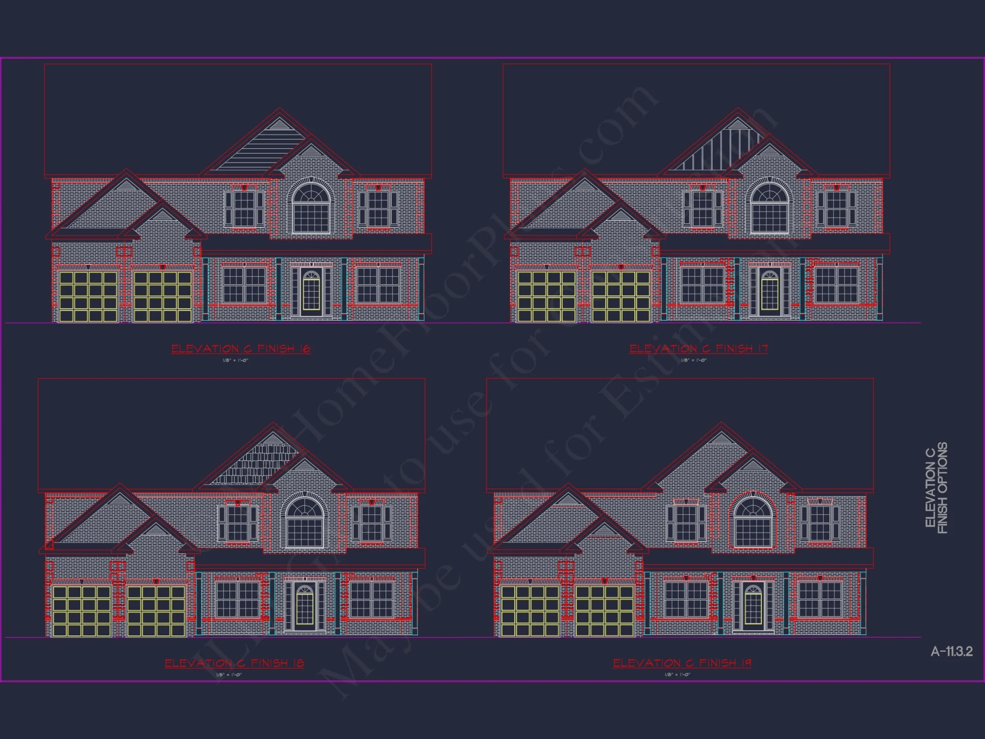 Luxury house Plan with Modern CAD Blueprints & Stylish Designs