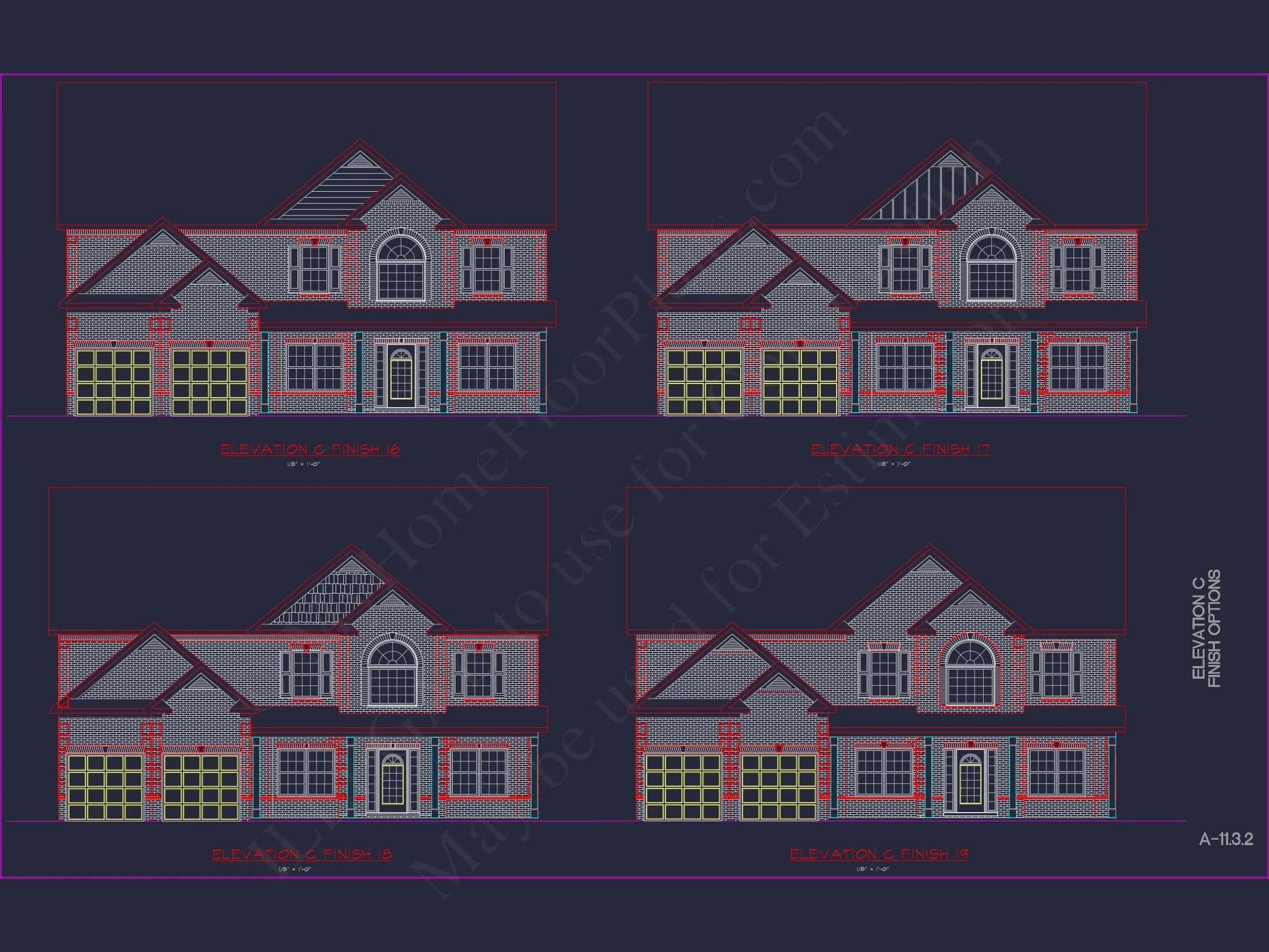 12-2604 HOUSE PLAN - Luxury House Plan with Modern CAD Blueprints & Stylish Designs 15 Luxury house Plan with Modern CAD Blueprints & Stylish Designs