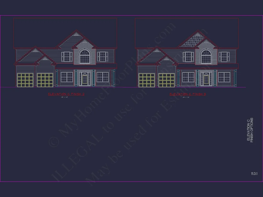 Luxury house Plan with Modern CAD Blueprints & Stylish Designs