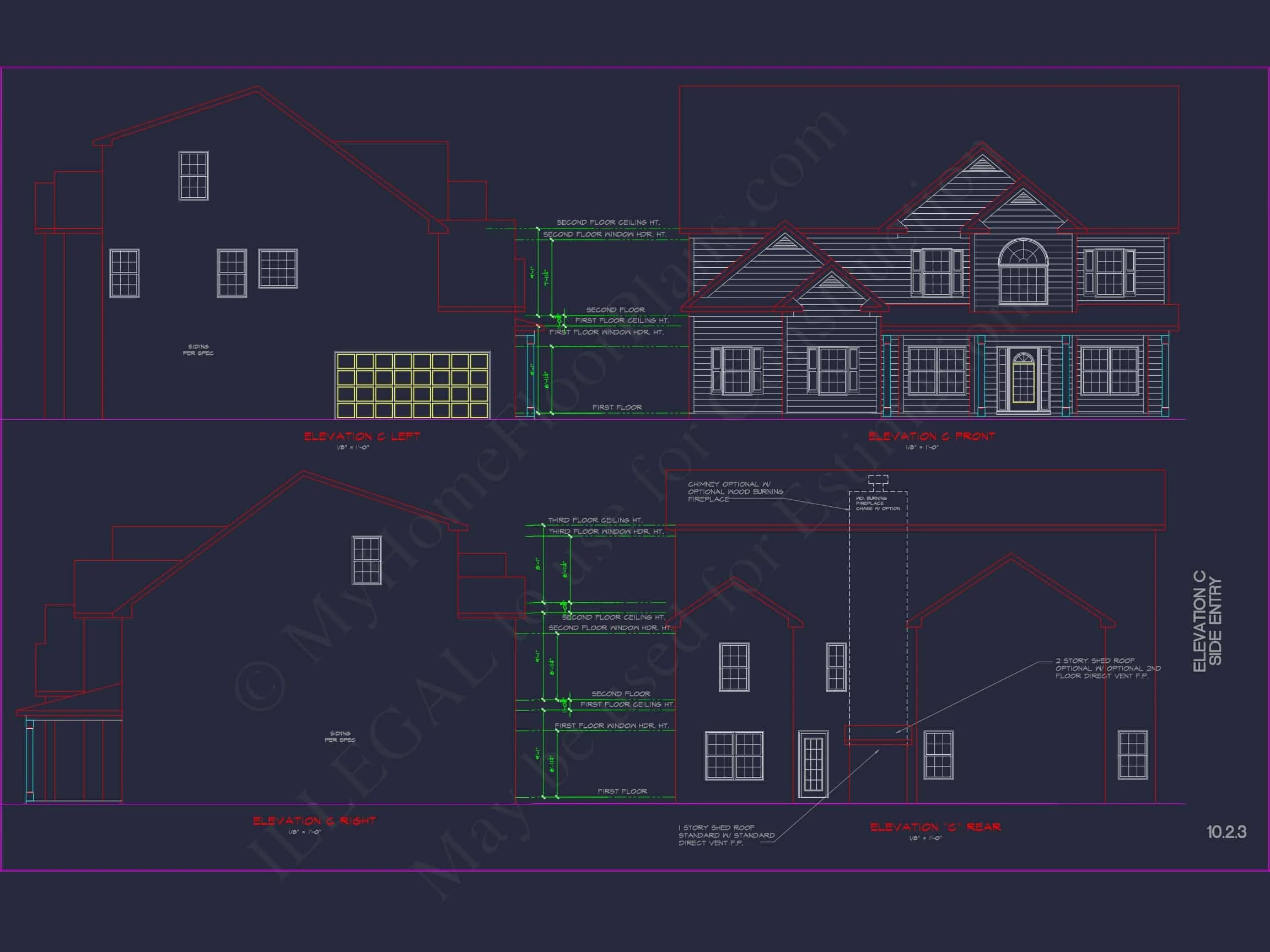 12-2604 HOUSE PLAN - Luxury House Plan with Modern CAD Blueprints & Stylish Designs 10 Luxury house Plan with Modern CAD Blueprints & Stylish Designs