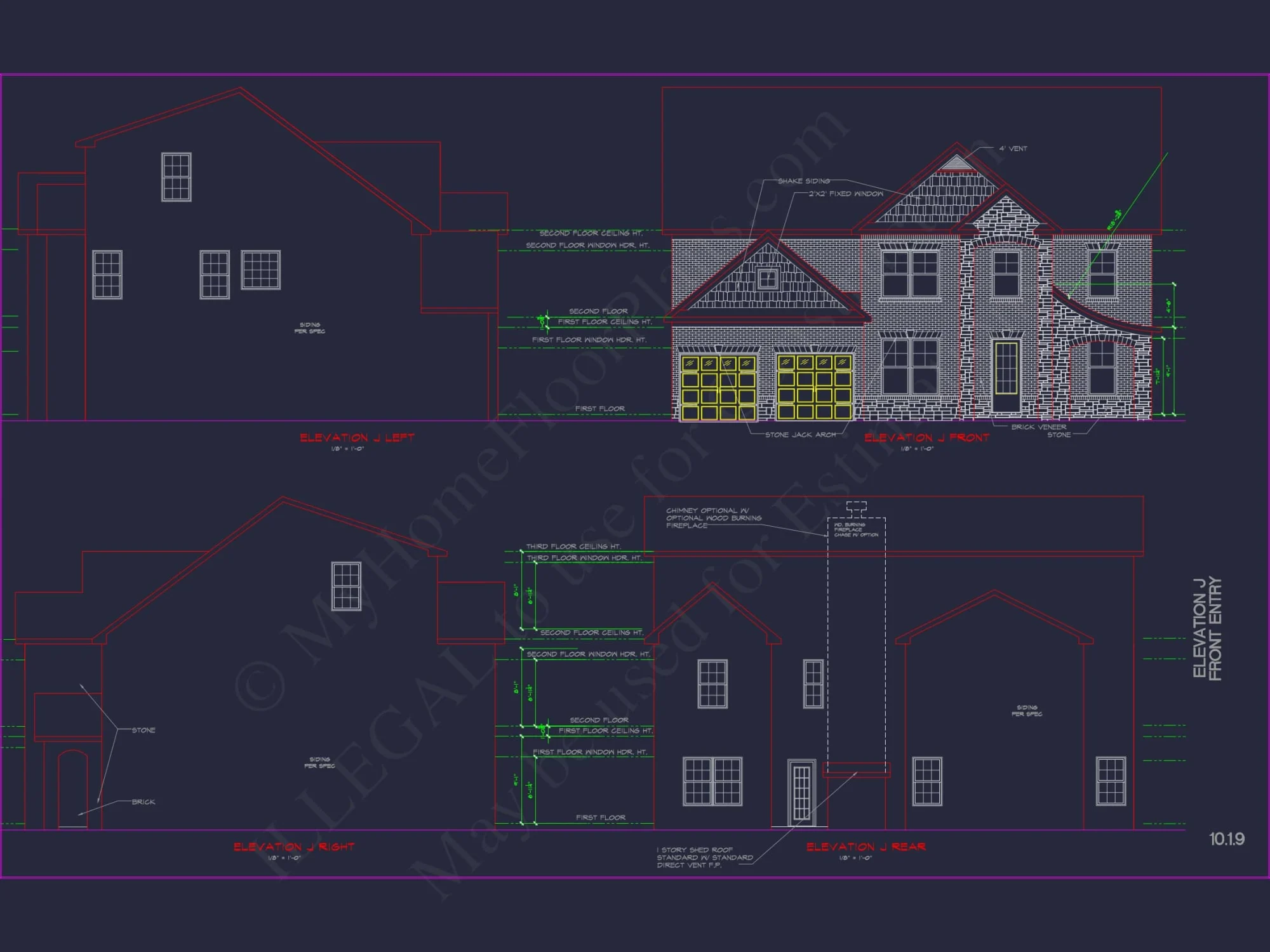 Luxury house Plan with Modern CAD Blueprints & Stylish Designs