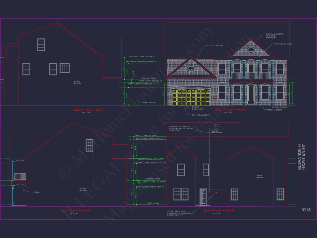 Luxury house Plan with Modern CAD Blueprints & Stylish Designs