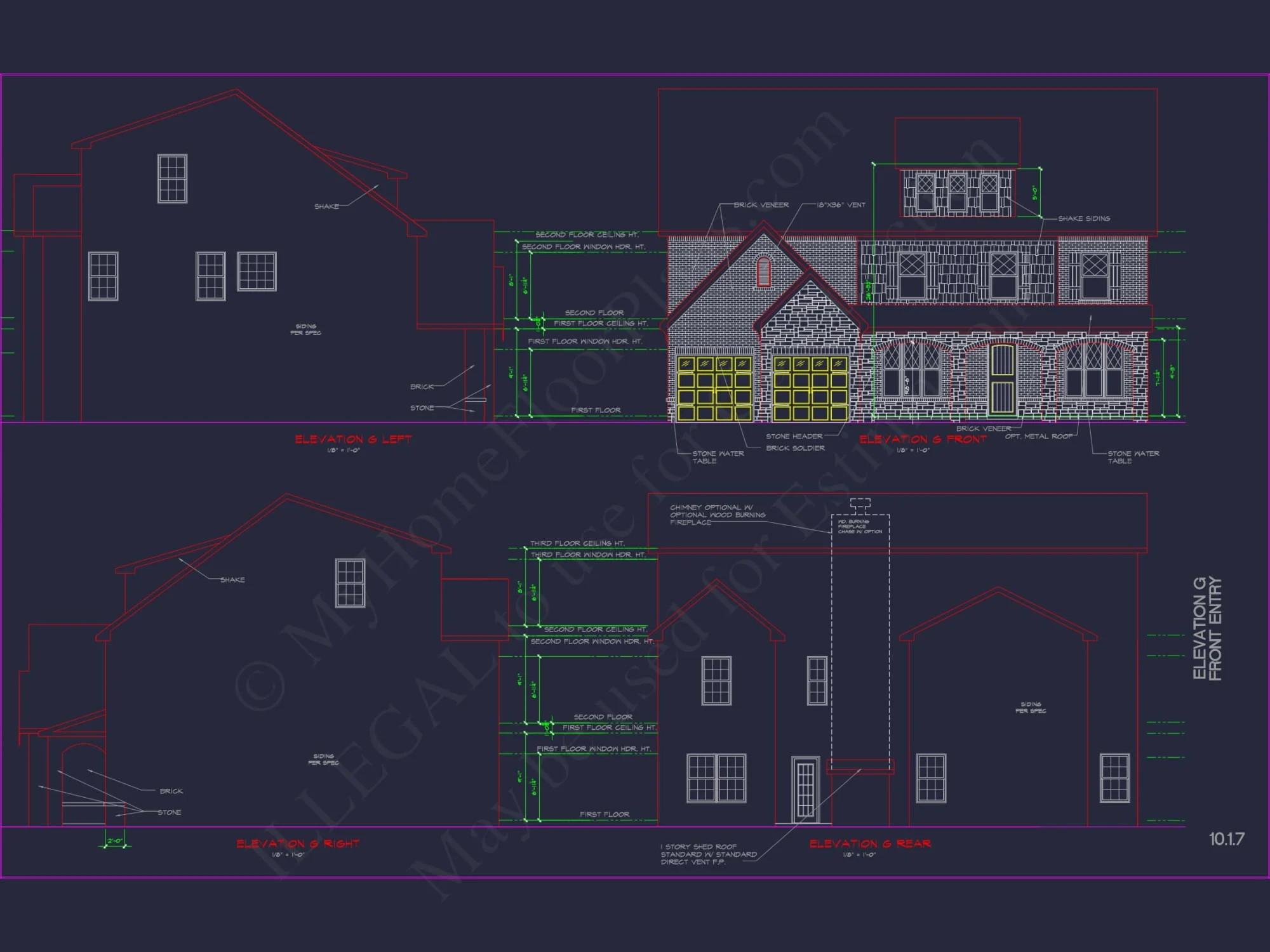 Luxury house Plan with Modern CAD Blueprints & Stylish Designs