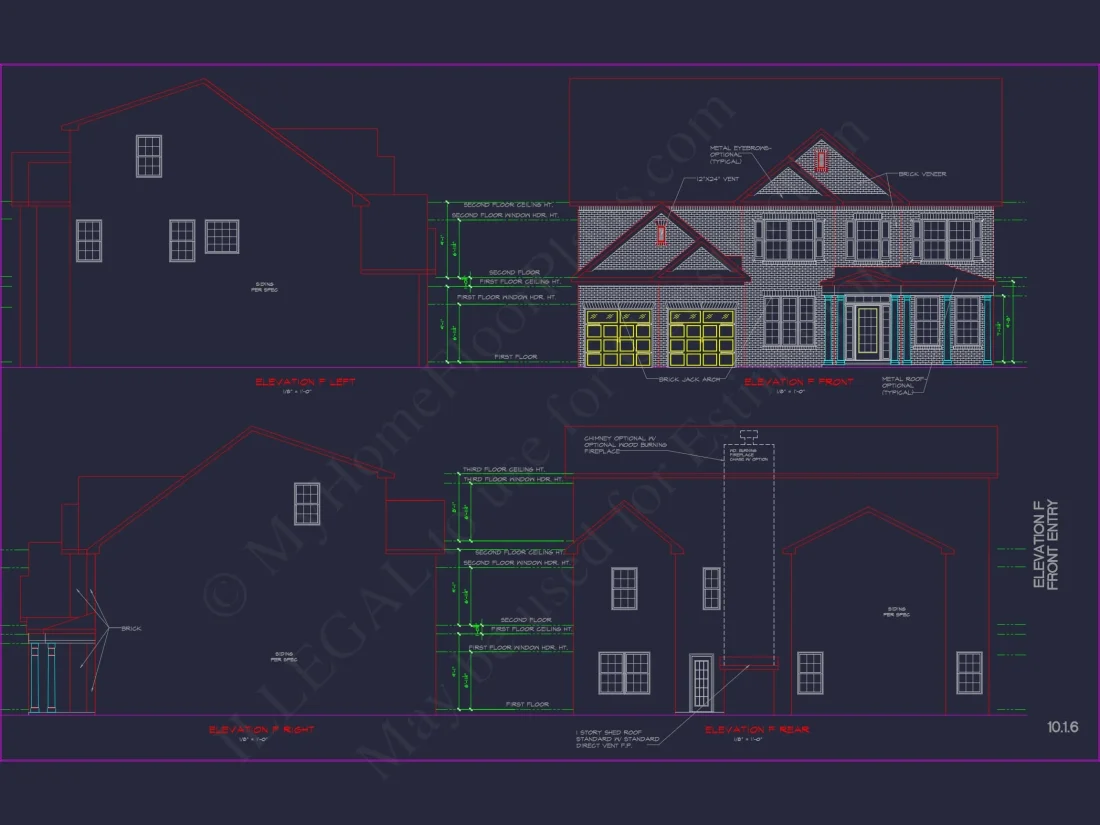 Luxury house Plan with Modern CAD Blueprints & Stylish Designs