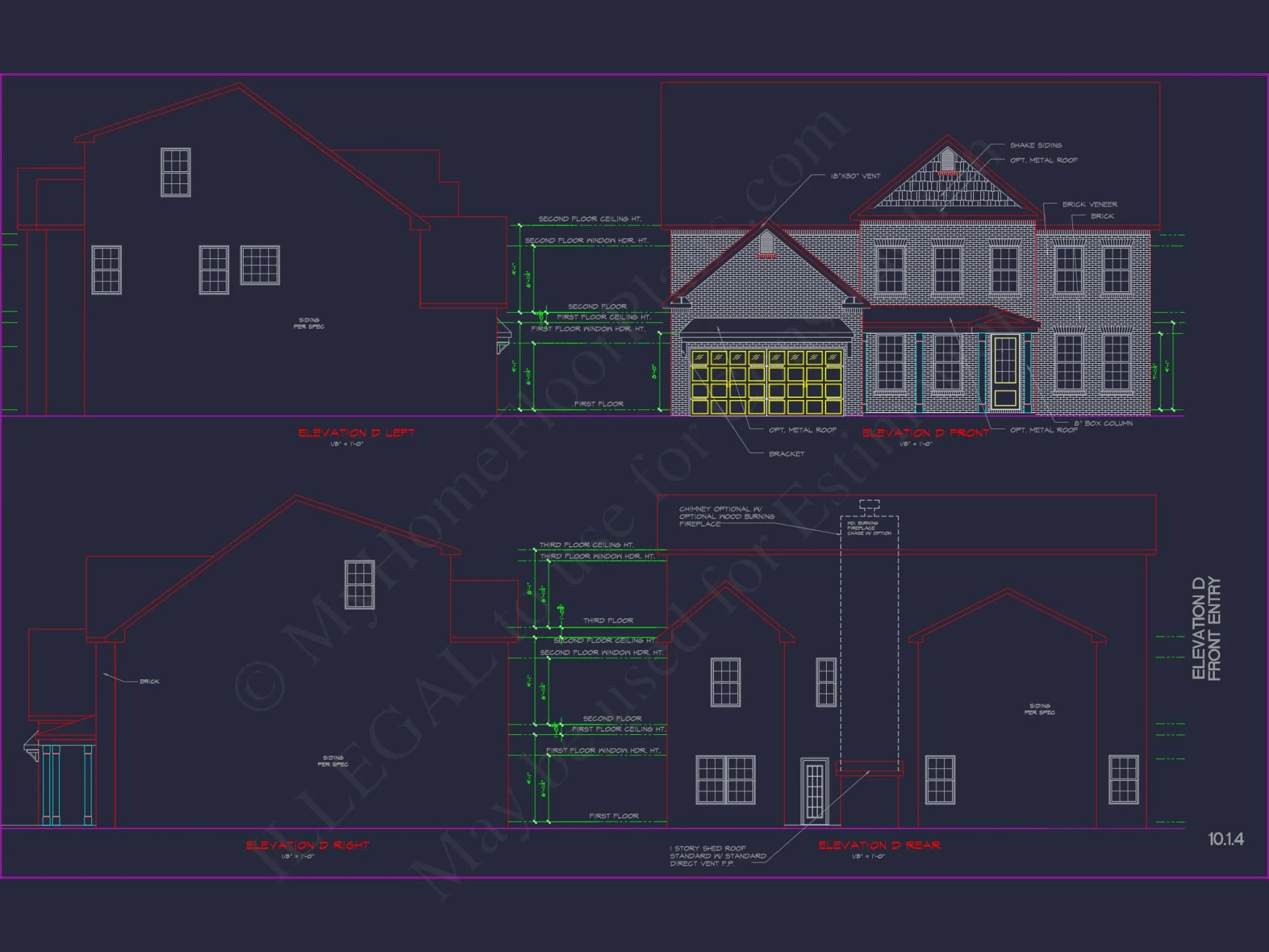 Luxury house Plan with Modern CAD Blueprints & Stylish Designs