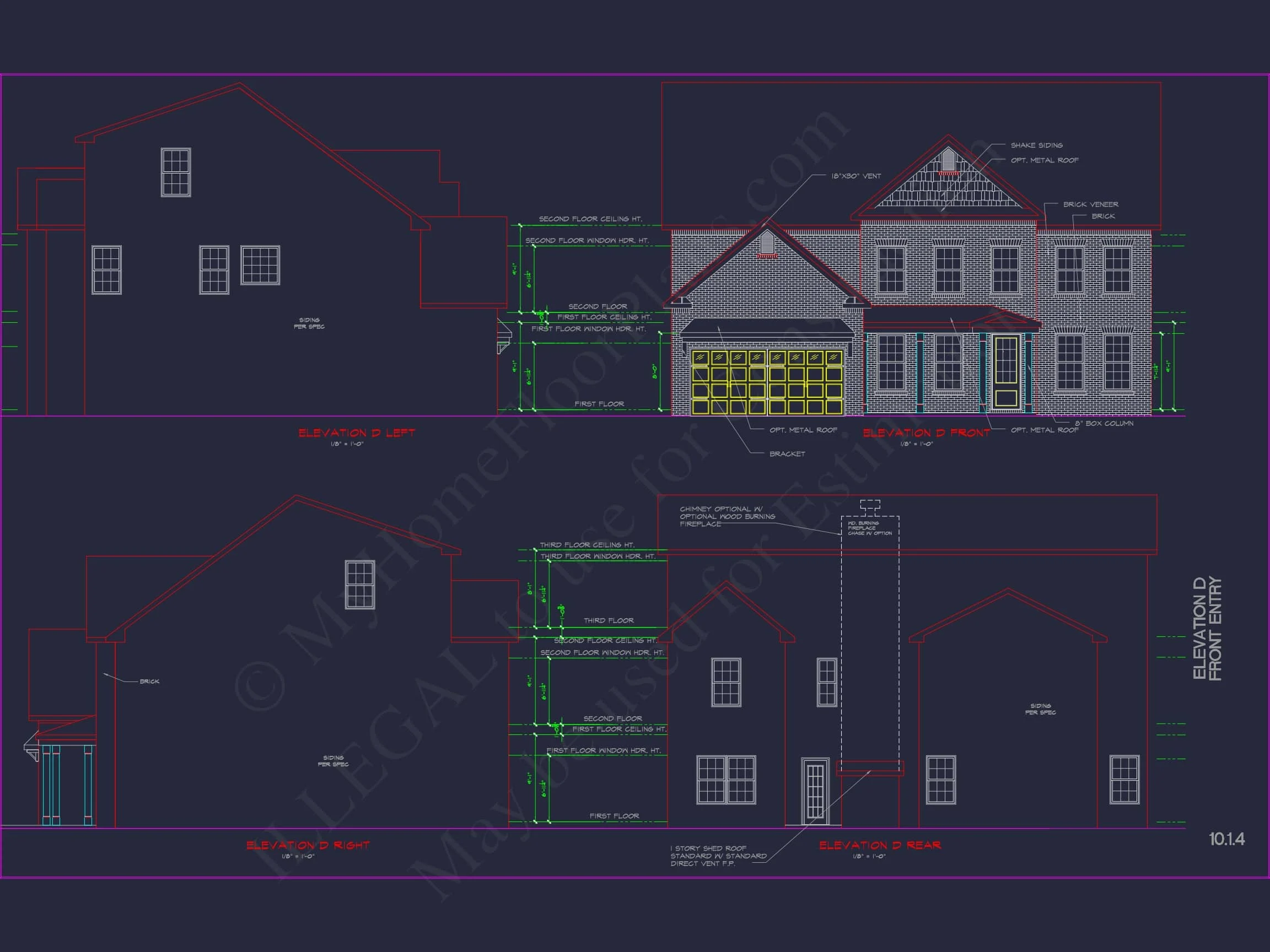 12-2604 HOUSE PLAN - Luxury House Plan with Modern CAD Blueprints & Stylish Designs 4 Luxury house Plan with Modern CAD Blueprints & Stylish Designs