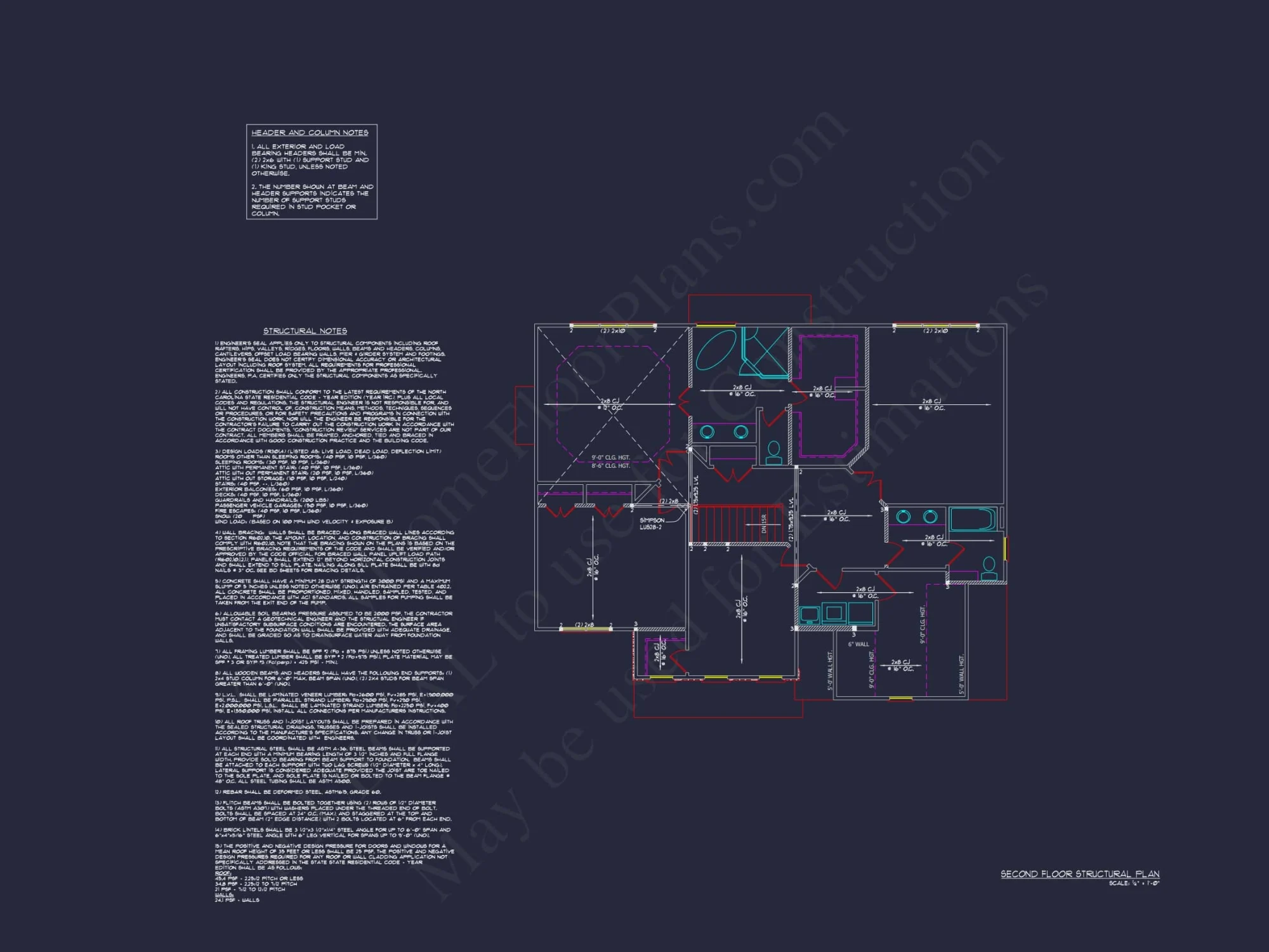 Traditional Colonial 3-Bedroom house Floor Plan & Blueprint