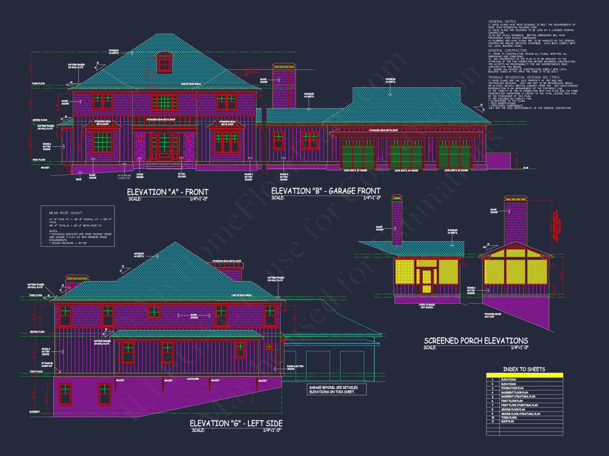 Luxury house Plan with 3 Story Architecture and Open Floor Plan