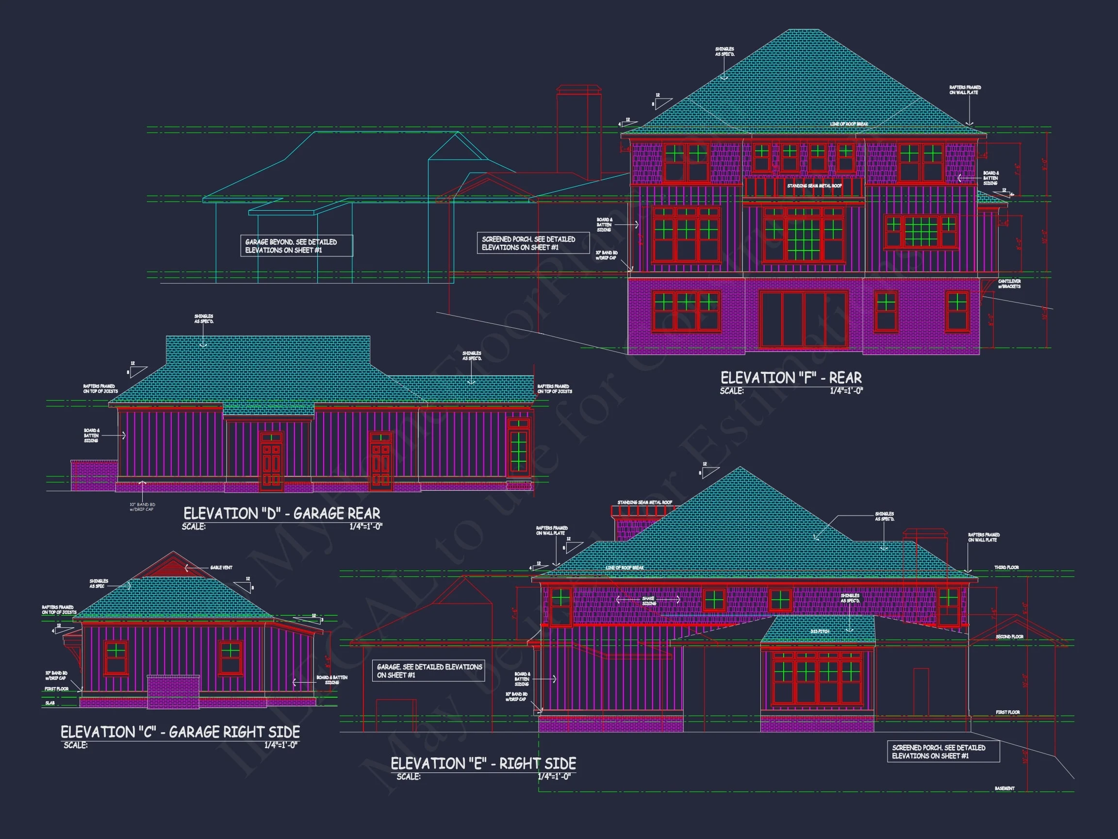 Luxury house Plan with 3 Story Architecture and Open Floor Plan